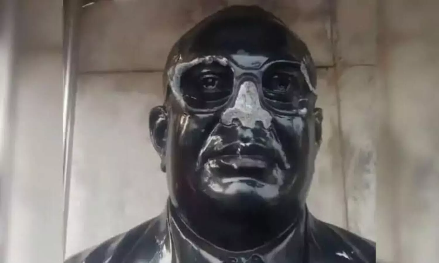 B R Ambedkars statue vandalised in Ahmedabad; unidentified persons booked