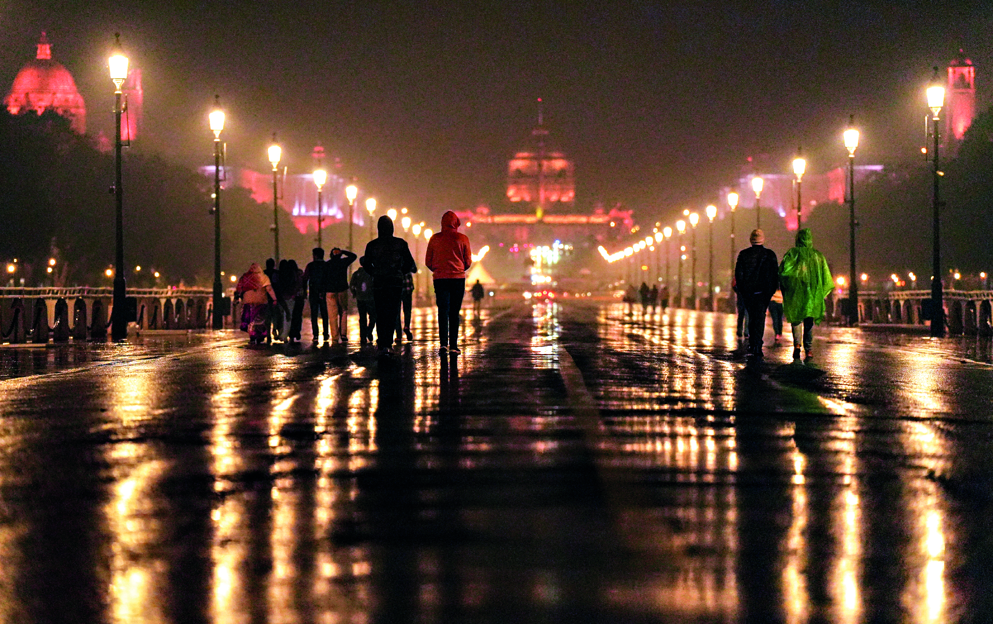 Rain lashes parts of city; AQI ‘very poor’