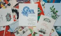 An old Christmas card An old Christmas card