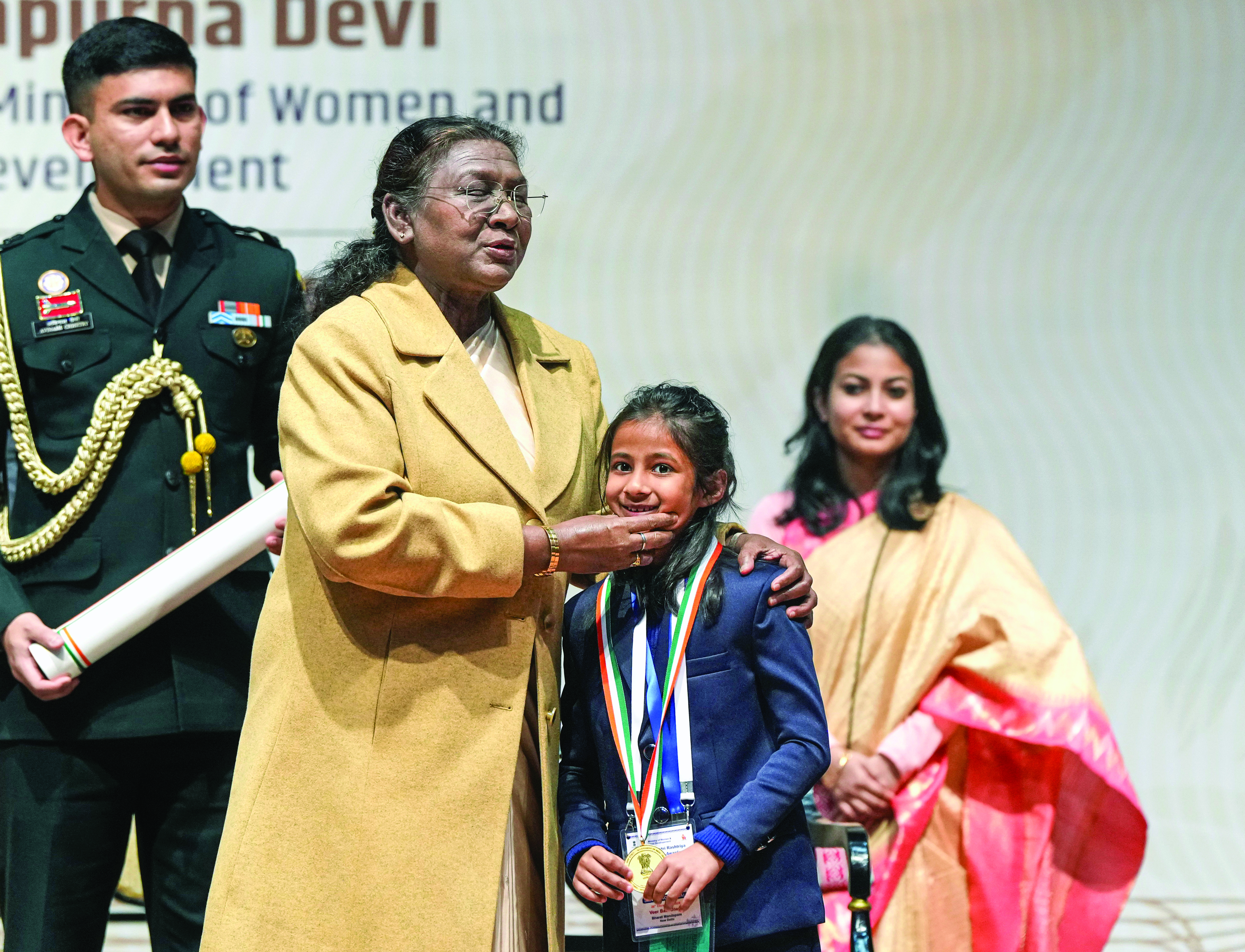 Prez Murmu confers Pradhan Mantri Rashtriya Bal Puraskar on 17 children Prez Murmu confers Pradhan Mantri Rashtriya Bal Puraskar on 17 children