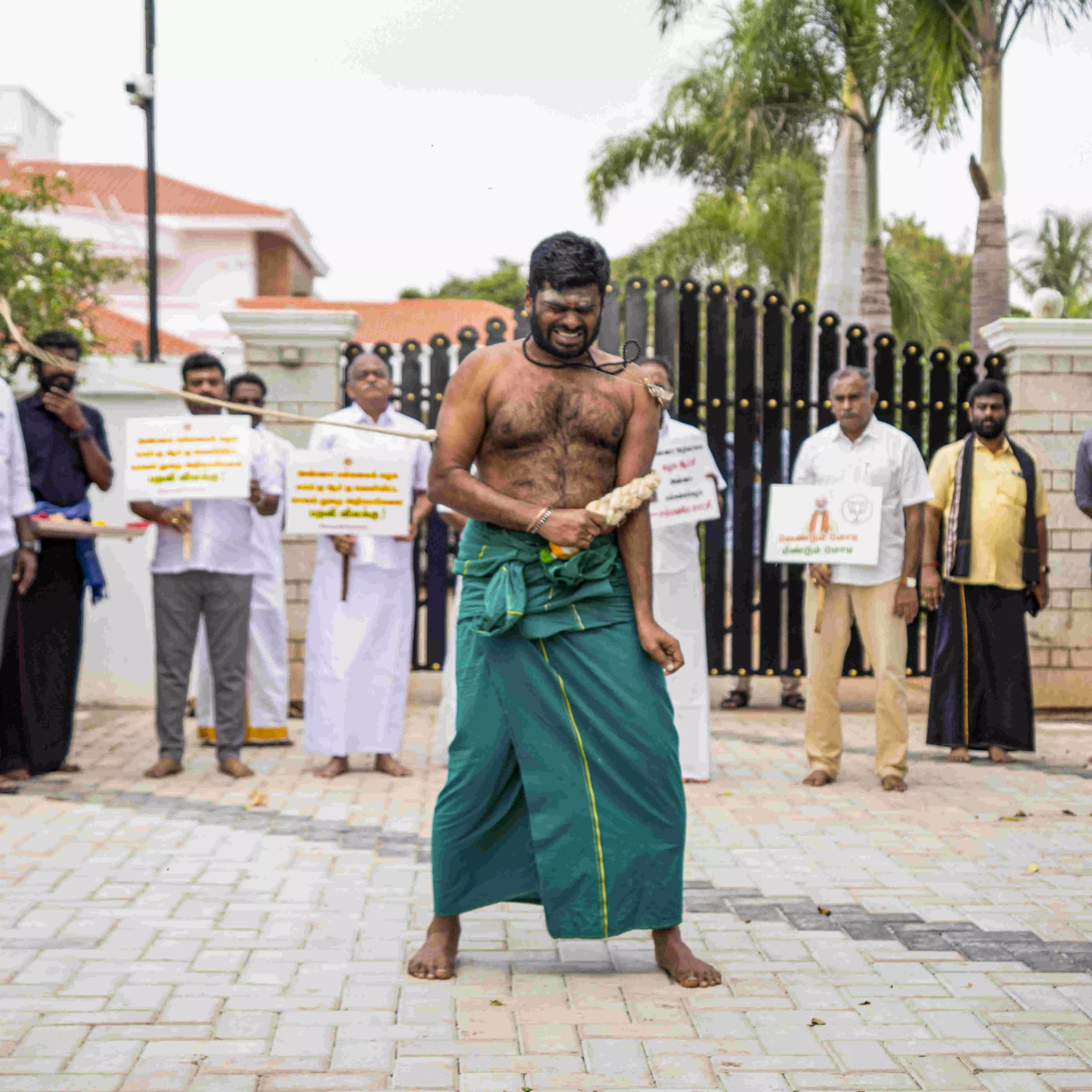 Student sexual assault case: TN BJP chief stages whiplash agitation