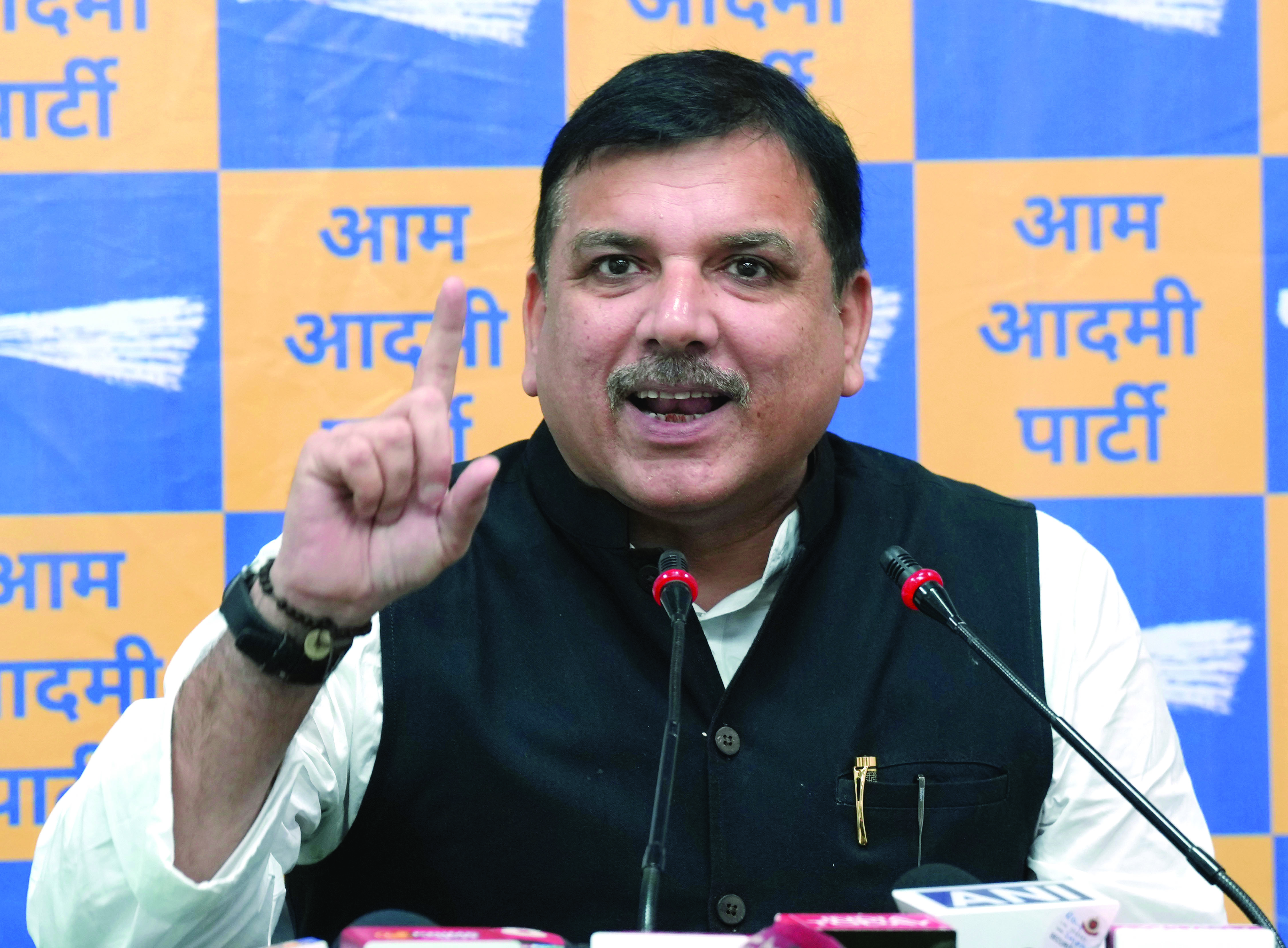 AAP MP alleges BJP trying   to get his wife’s vote deleted