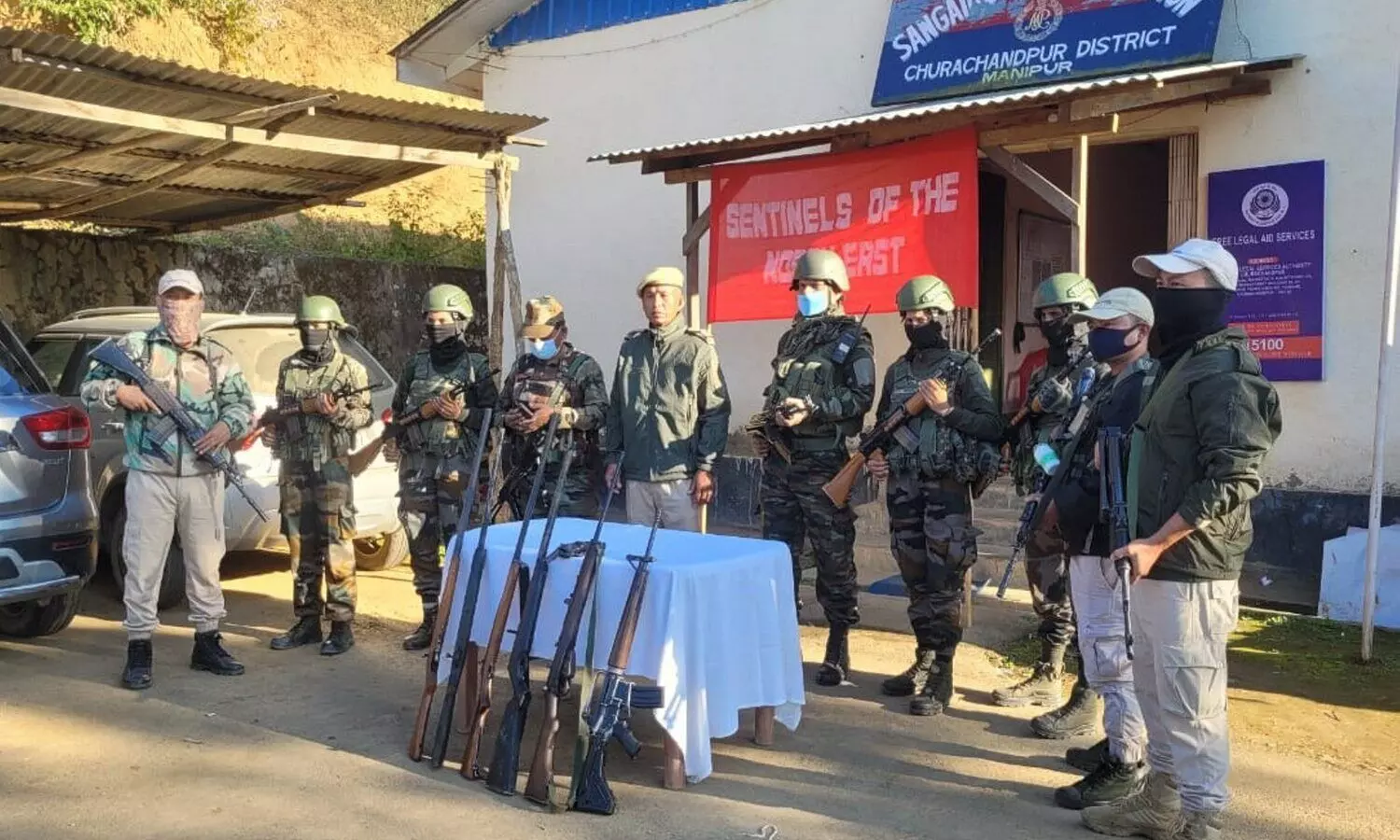 Security forces destroy 4 bunkers after gunfights in Manipur