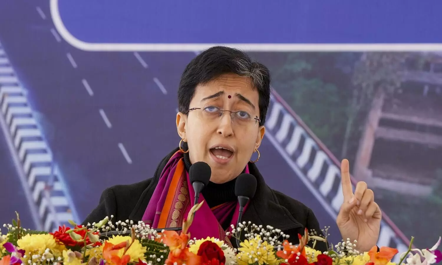 CM Atishi inaugurates six-lane Punjabi Bagh flyover in west Delhi