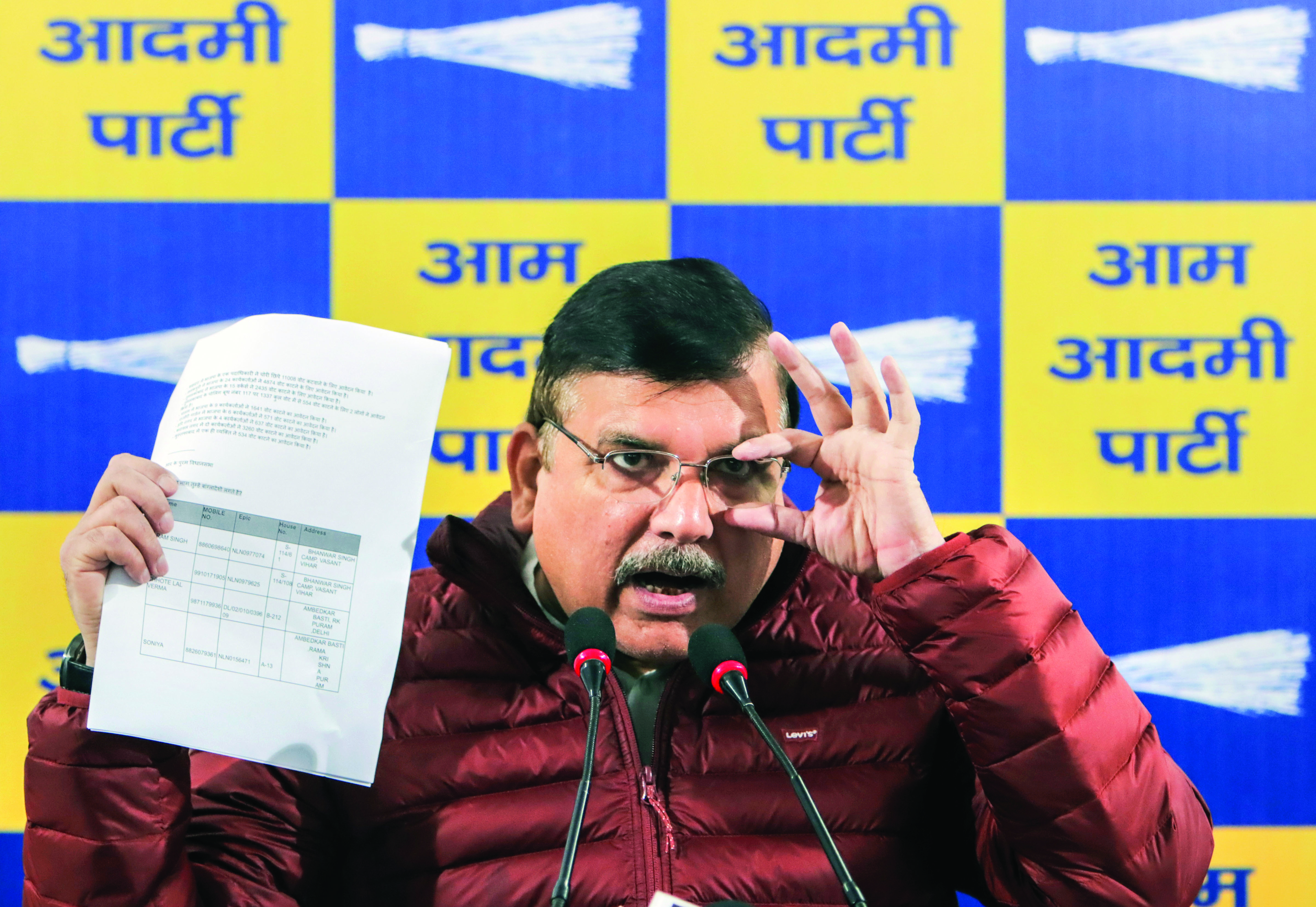 AAP MP and Delhi BJP chief clash over deletion of voters