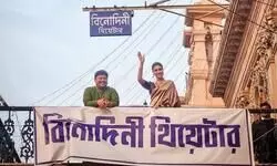 Rukmini Maitra gets emotional at poster launch at Binodini Theatre