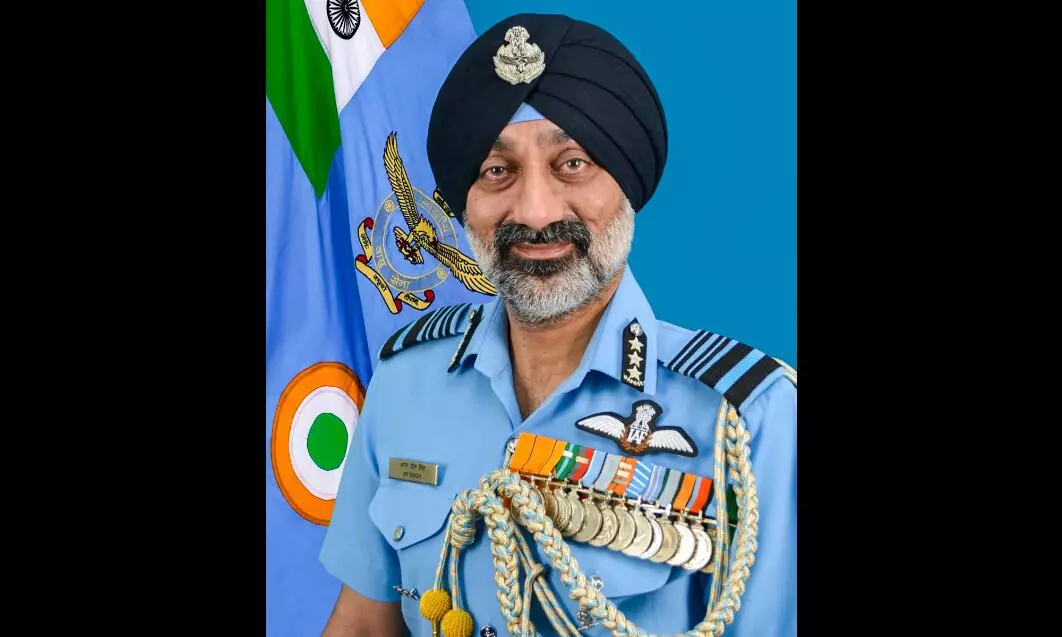 IAF chief visits Lakshadweep Islands, reviews combat readiness of forces IAF chief visits Lakshadweep Islands, reviews combat readiness of forces