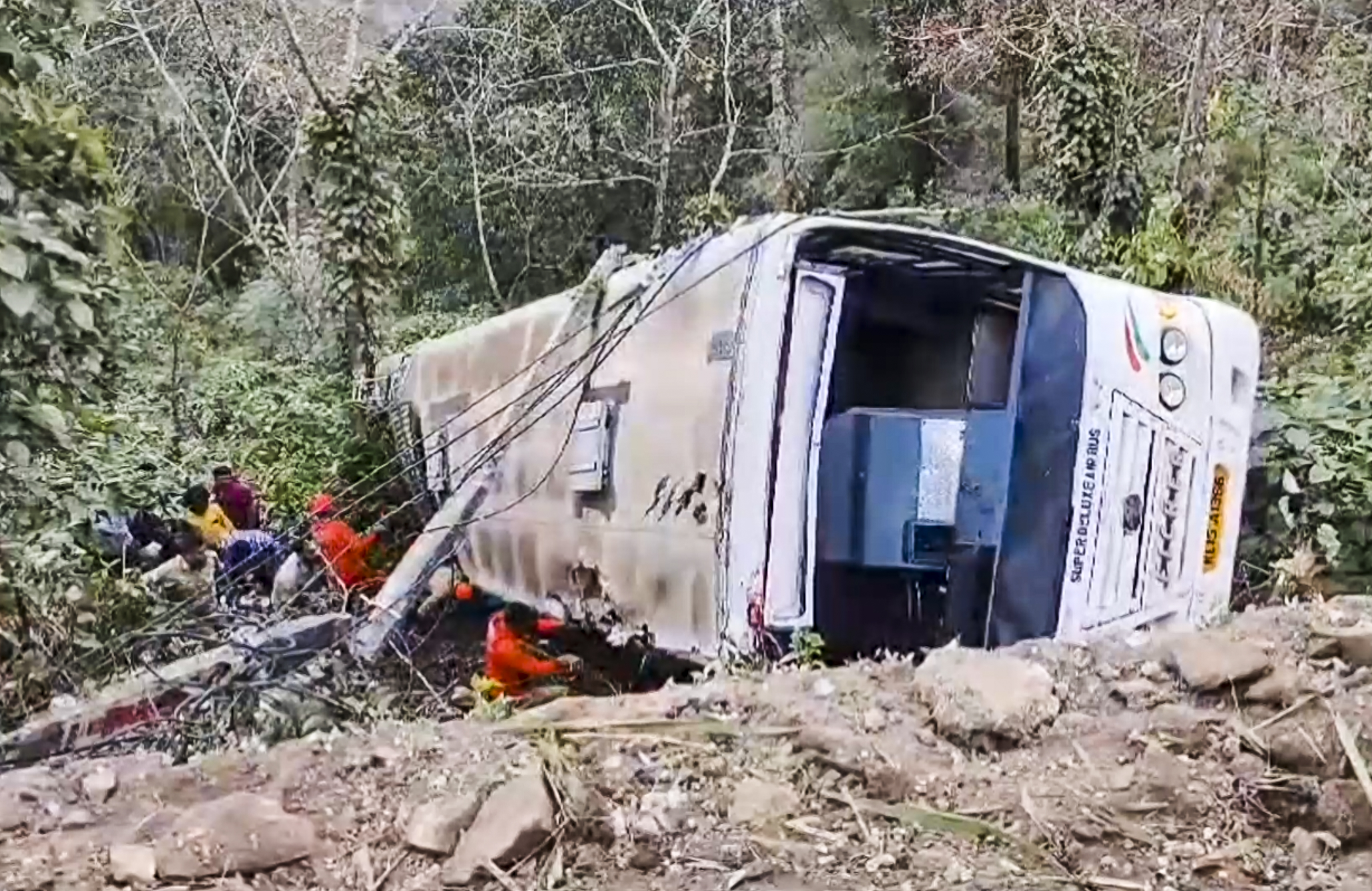 Four killed after bus falls into gorge in Keralas Idukki