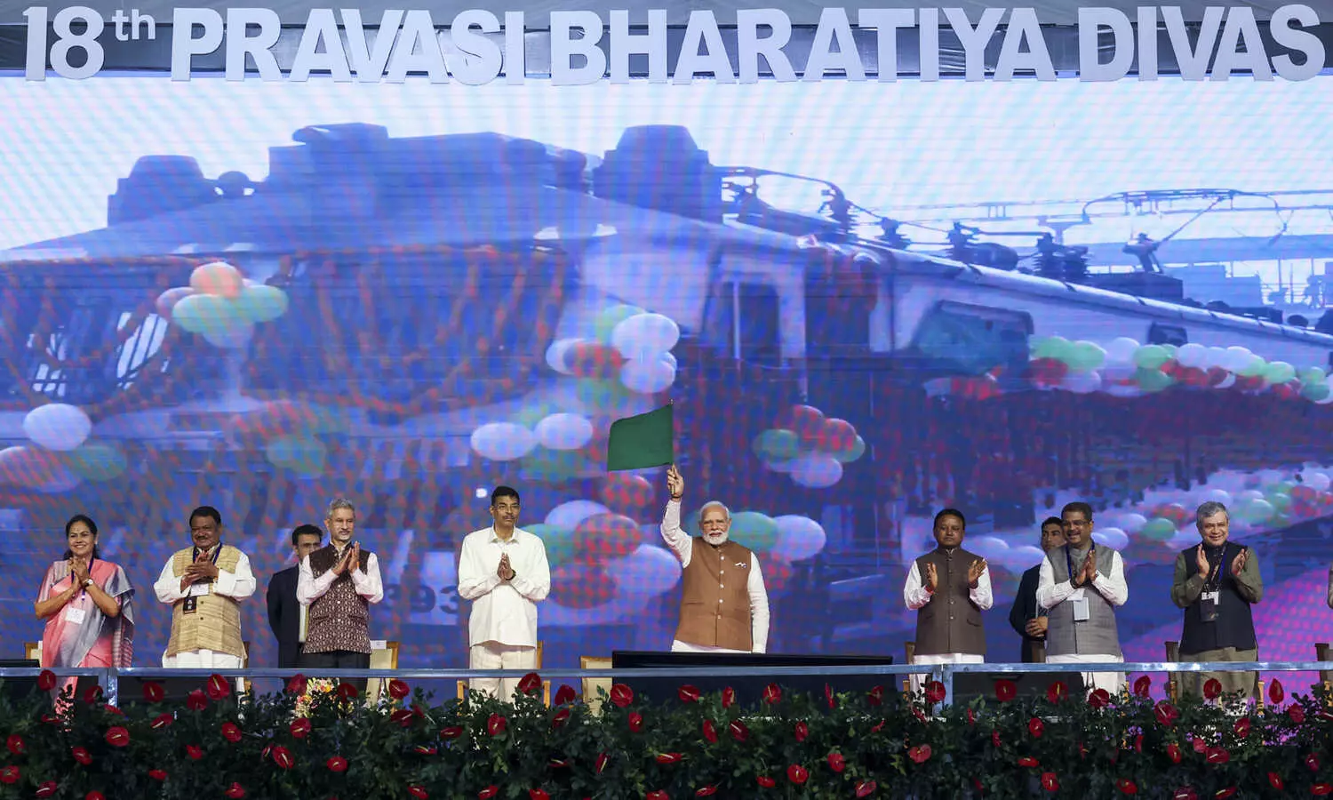 PM Modi flags off Pravasi Bharatiya Express