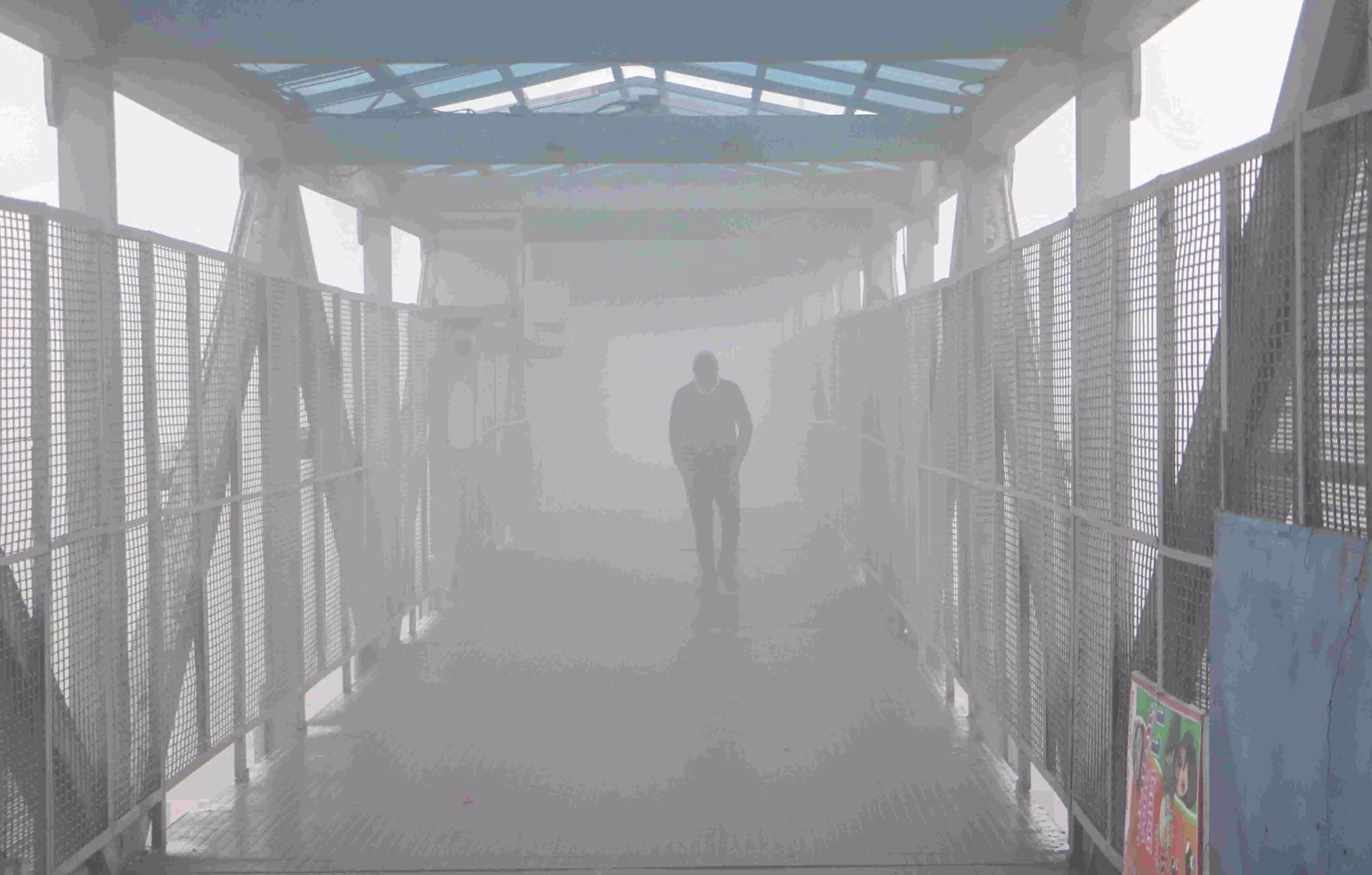 Dense fog envelops Delhi, over 100 flights delayed Dense fog envelops Delhi, over 100 flights delayed