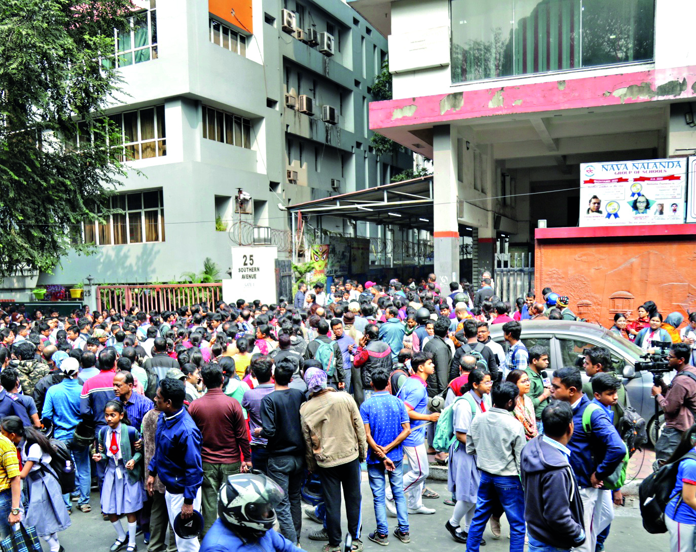 Nava Nalanda School: Two students injured in window pane collapse Nava Nalanda School: Two students injured in window pane collapse