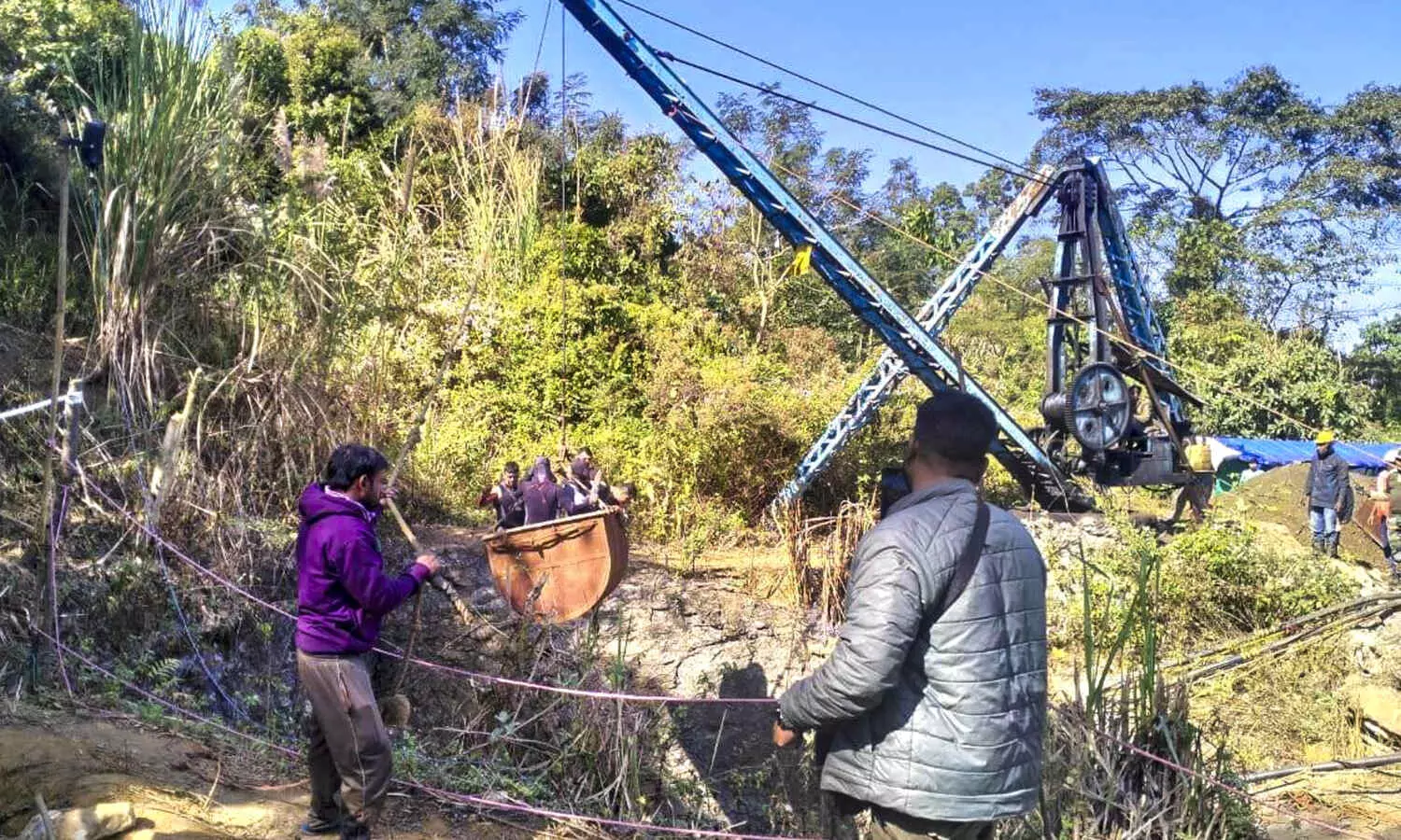 Navy divers withdrawn from rescue ops in Assam coal mine, dewatering exercise underway