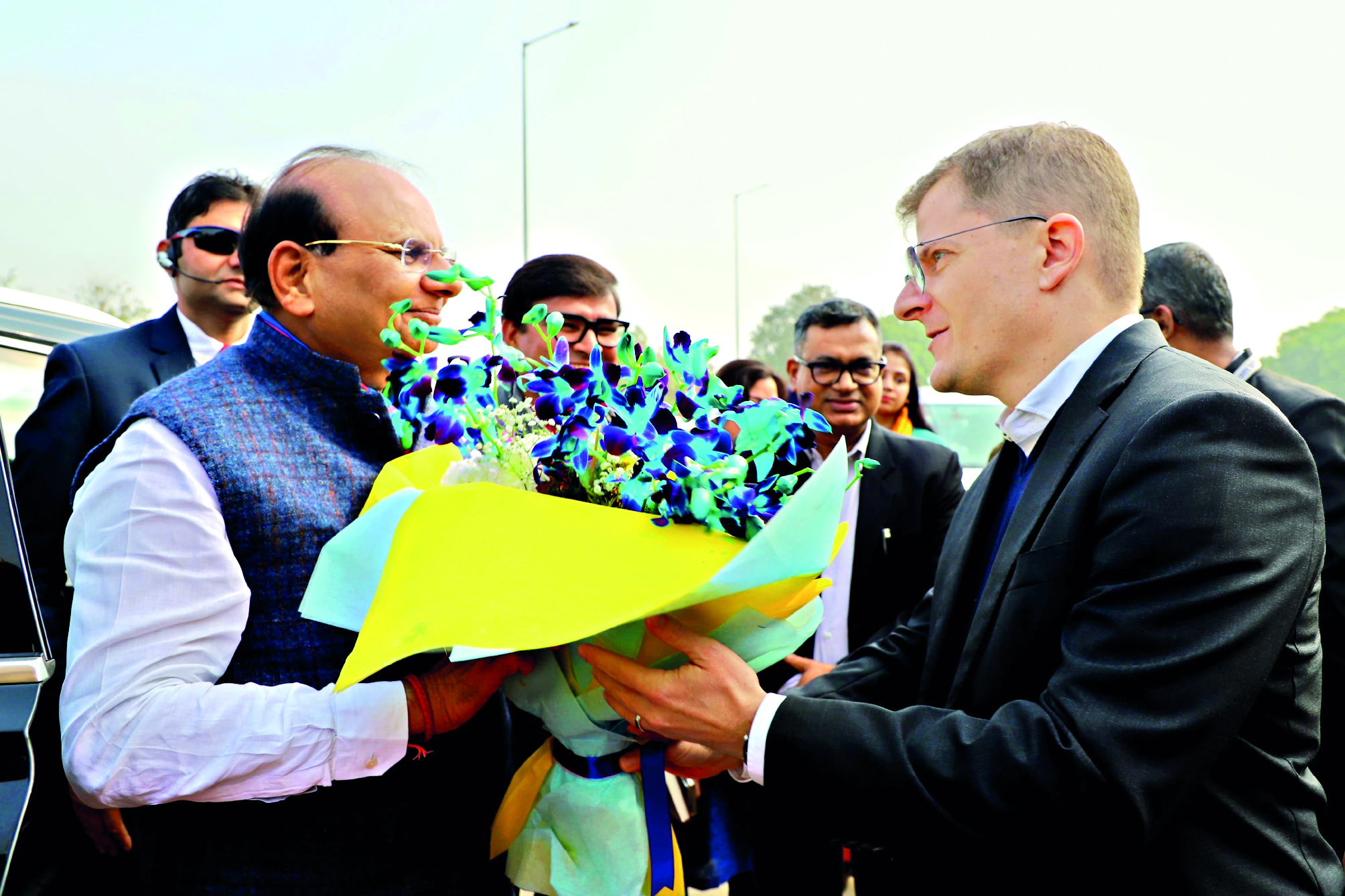 L-G Saxena visits Noida Int’l Airport   site, praises swift development work