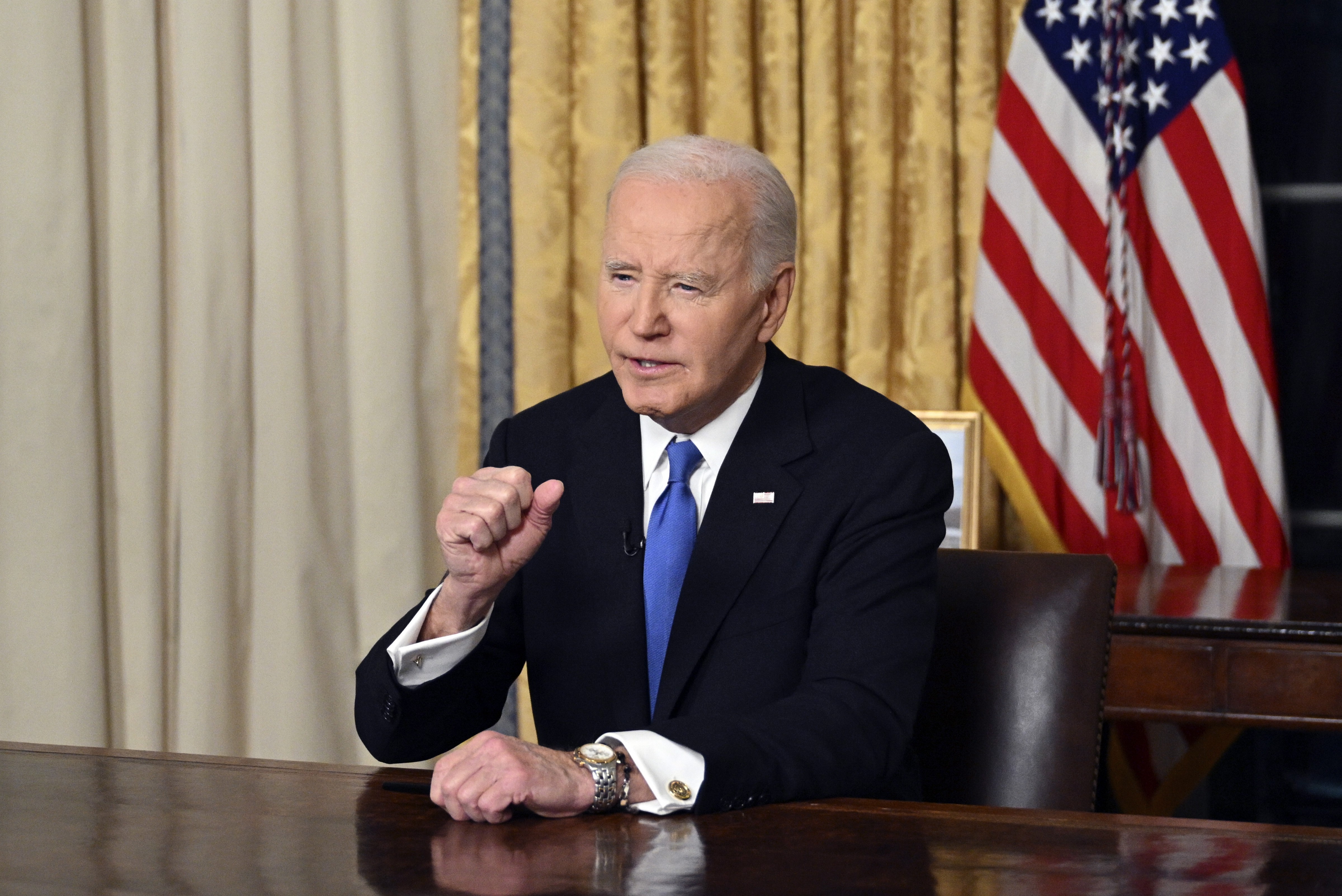 Biden warns in farewell address that oligarchy of ultrarich in US threatens future of democracy
