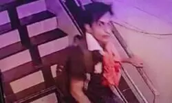 CCTV footage shows intruder escaping through staircase after attacking Saif Ali Khan