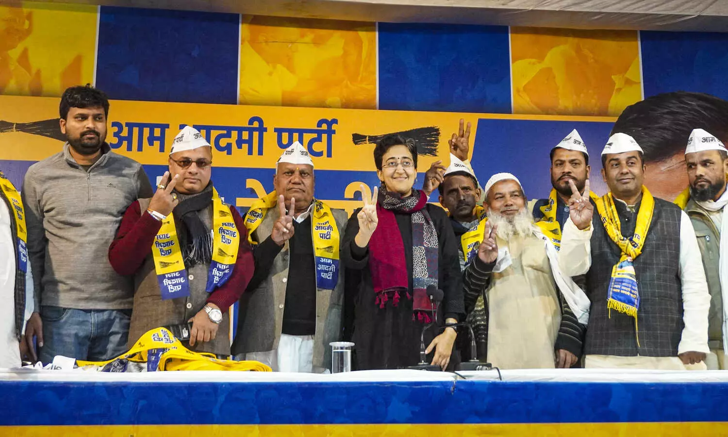 Block-level leaders from Congress, BJP join AAP ahead of Delhi polls