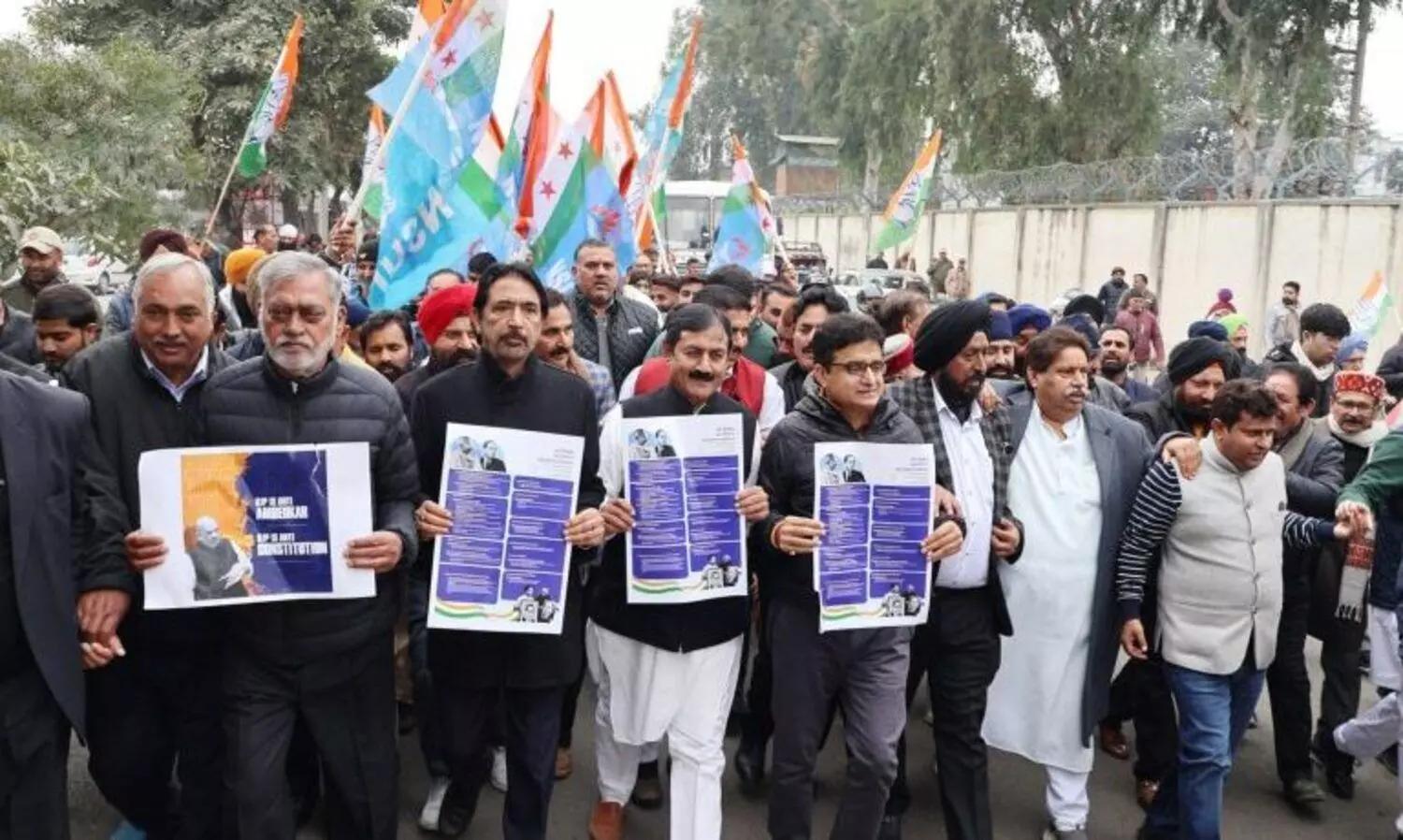 Congress takes out Samvidhan Bachao march in Jammu