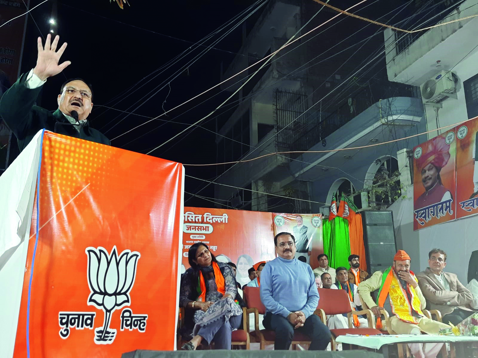 Nadda holds two massive rallies in Delhi, targets AAP over corruption