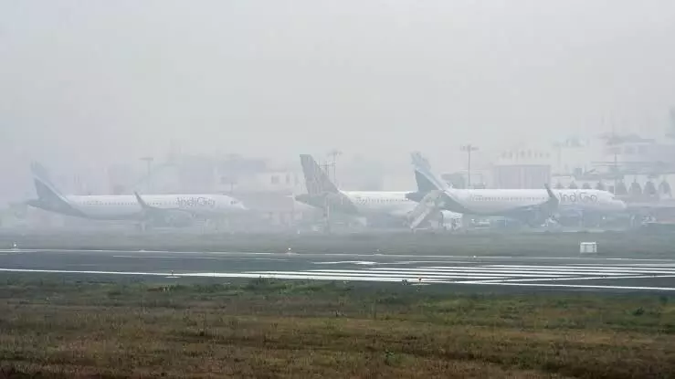 Dense fog disrupts flight operations at Kolkata airport, 72 flights affected Dense fog disrupts flight operations at Kolkata airport, 72 flights affected