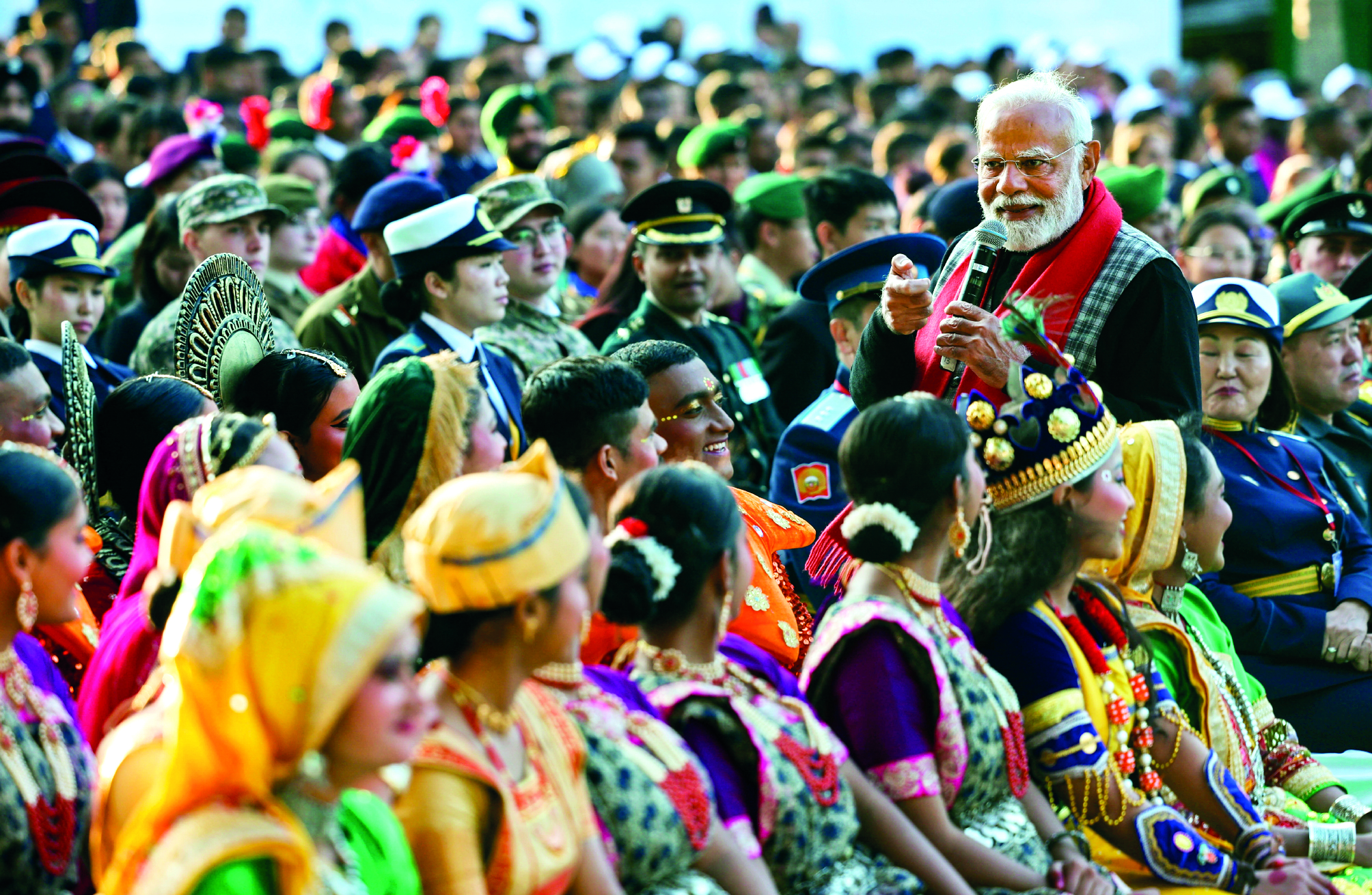 PM stresses unity, diversity in interaction with Republic Day parade participants
