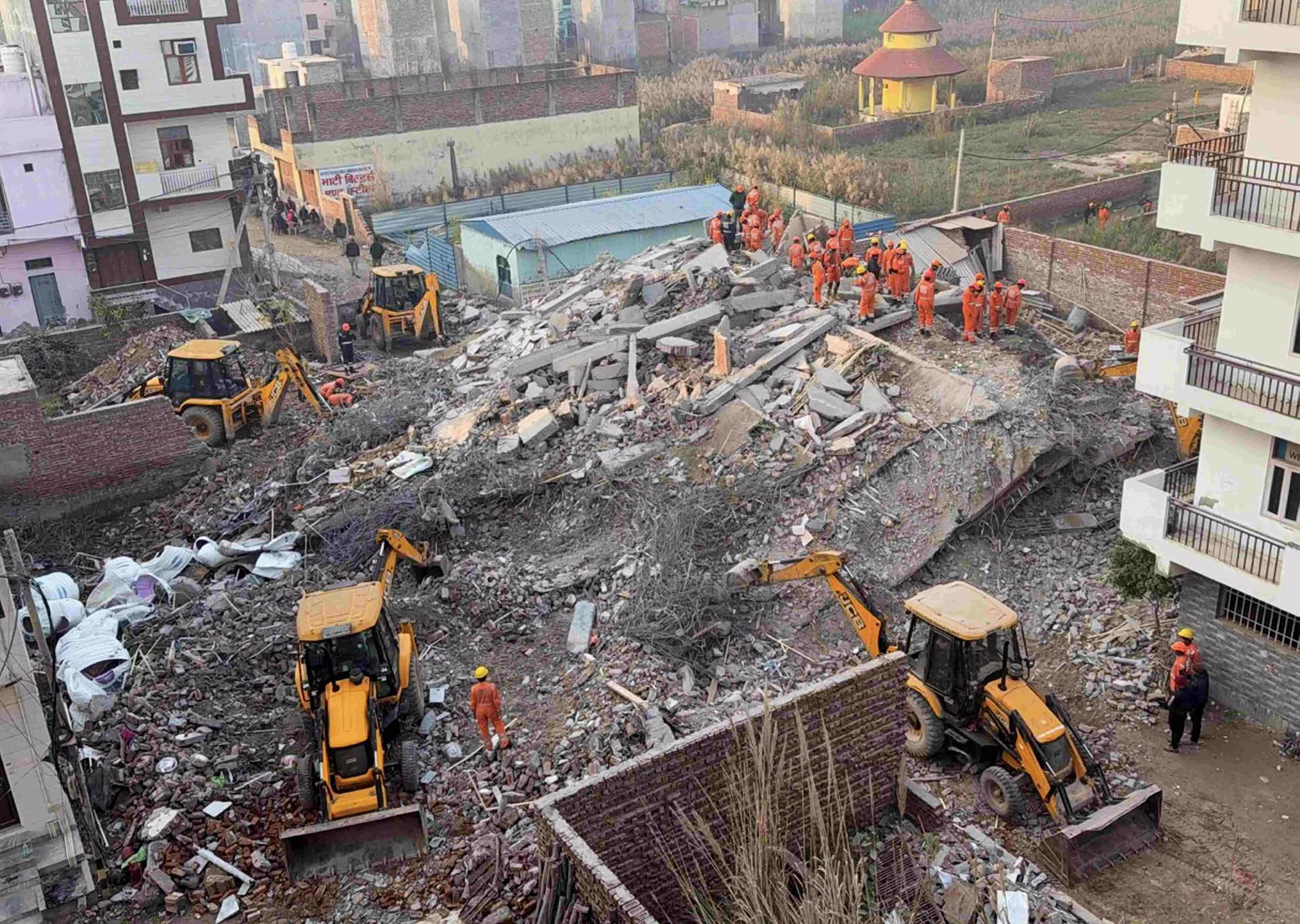 Two dead, 12 rescued in Burari building collapse in North Delhi Two dead, 12 rescued in Burari building collapse in North Delhi