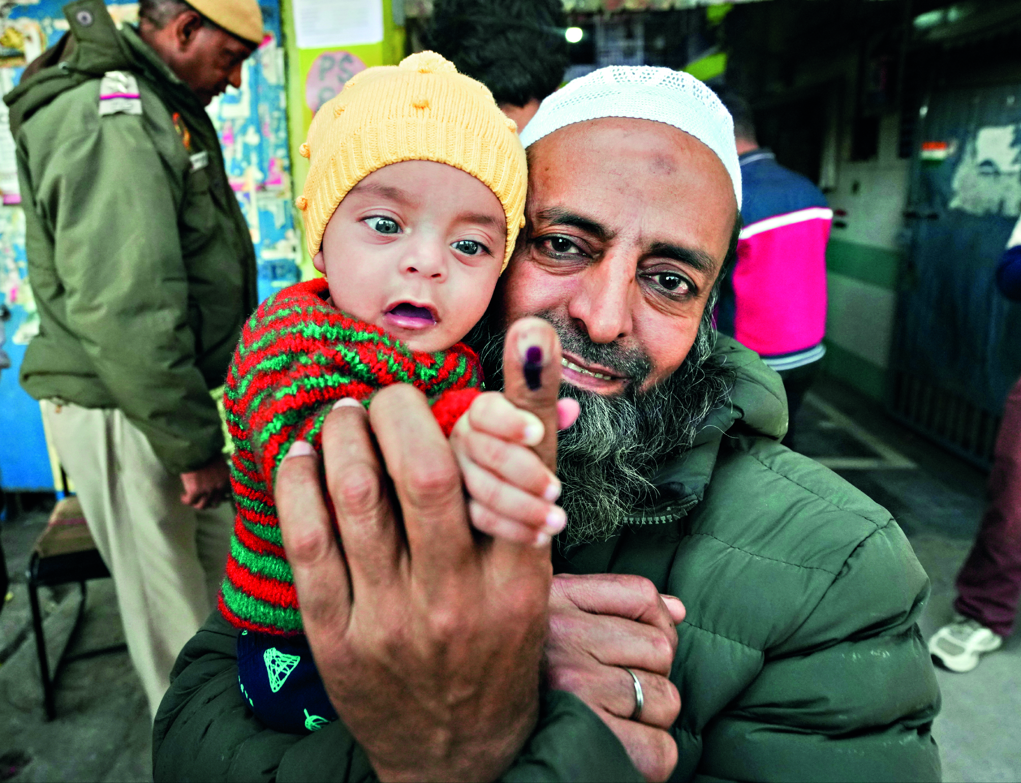 On voting day, what voters say