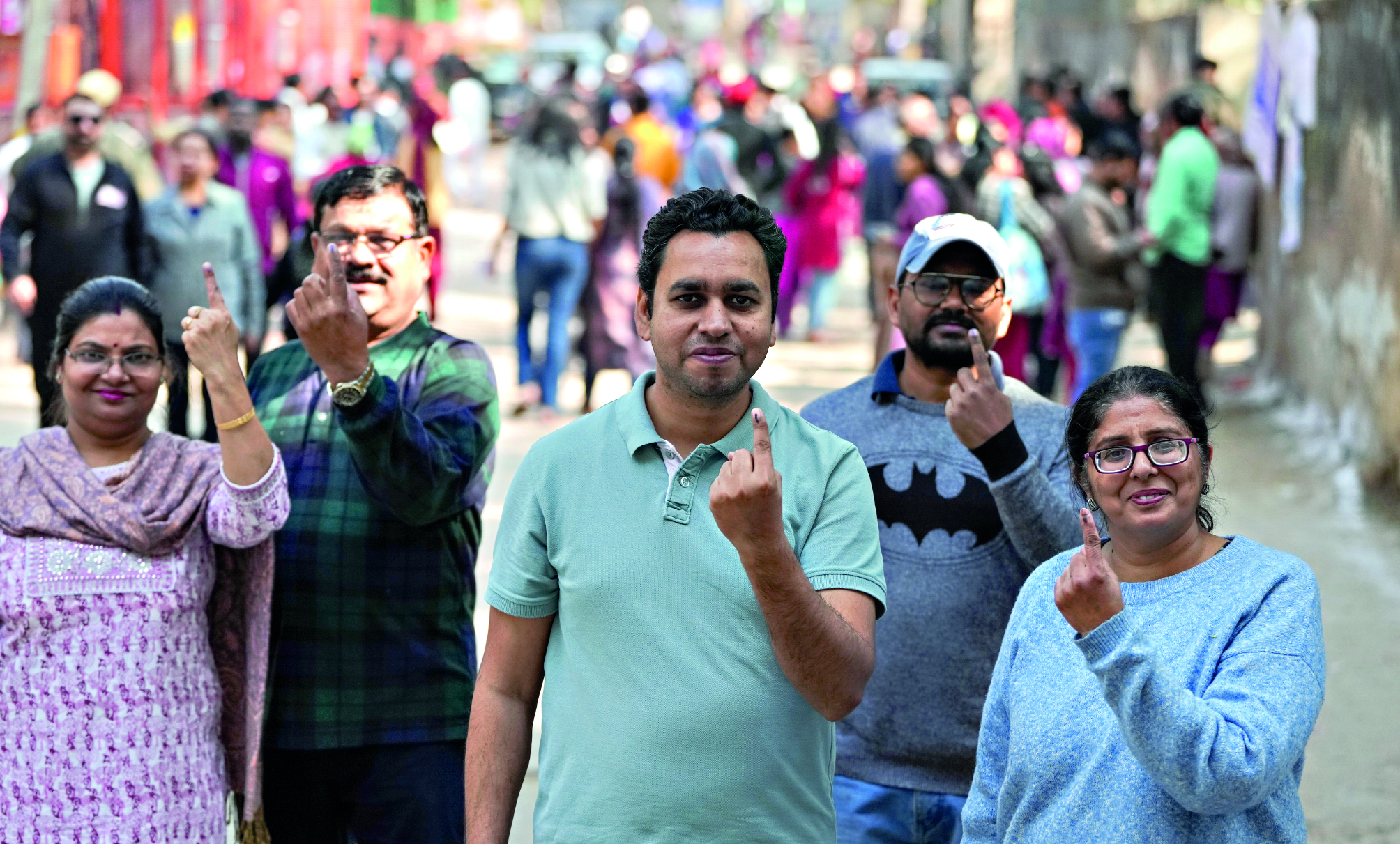 Families vote together in Delhi polls