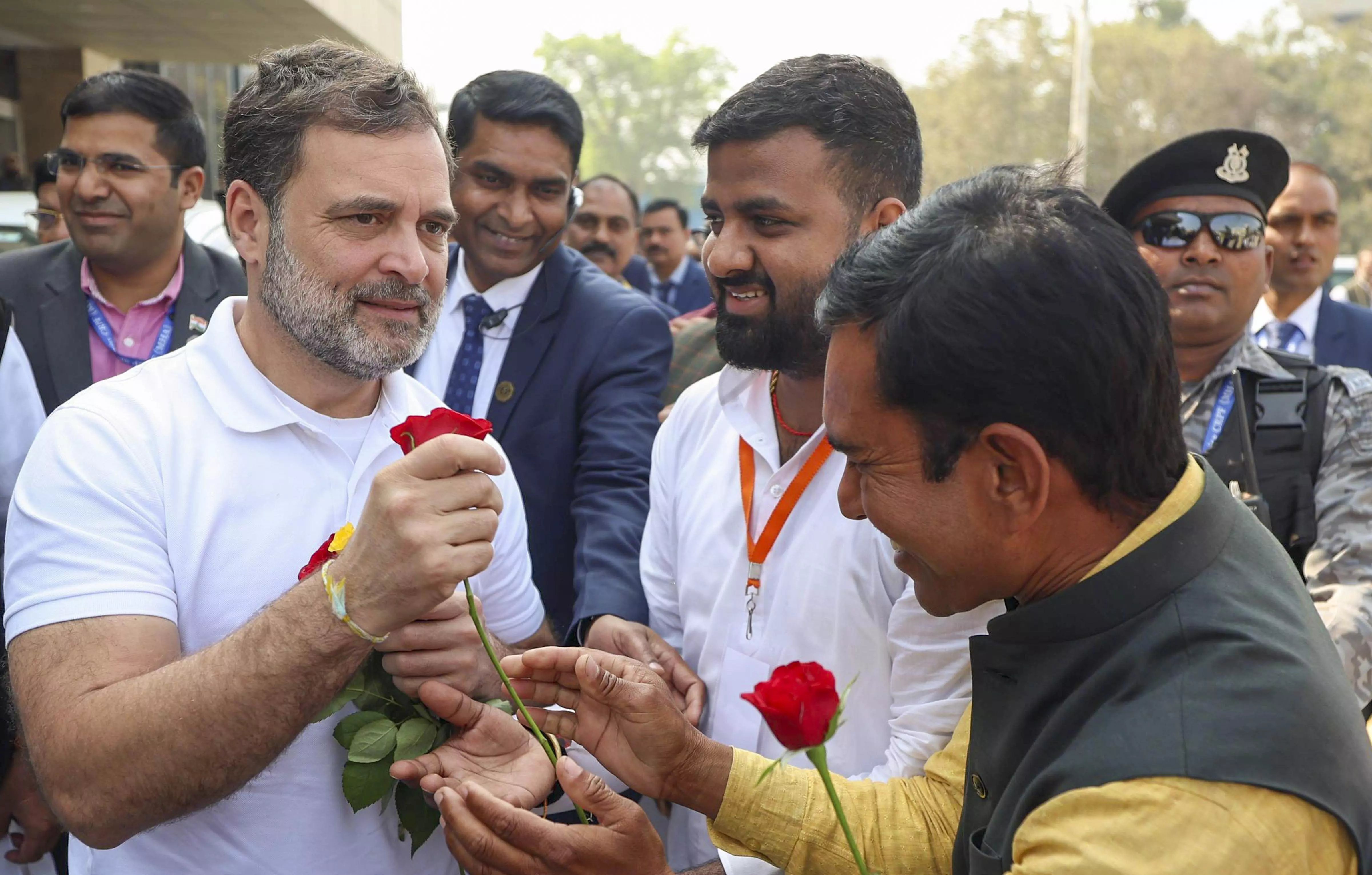 Rahul Gandhi arrives in Patna on day-long visit Rahul Gandhi arrives in Patna on day-long visit