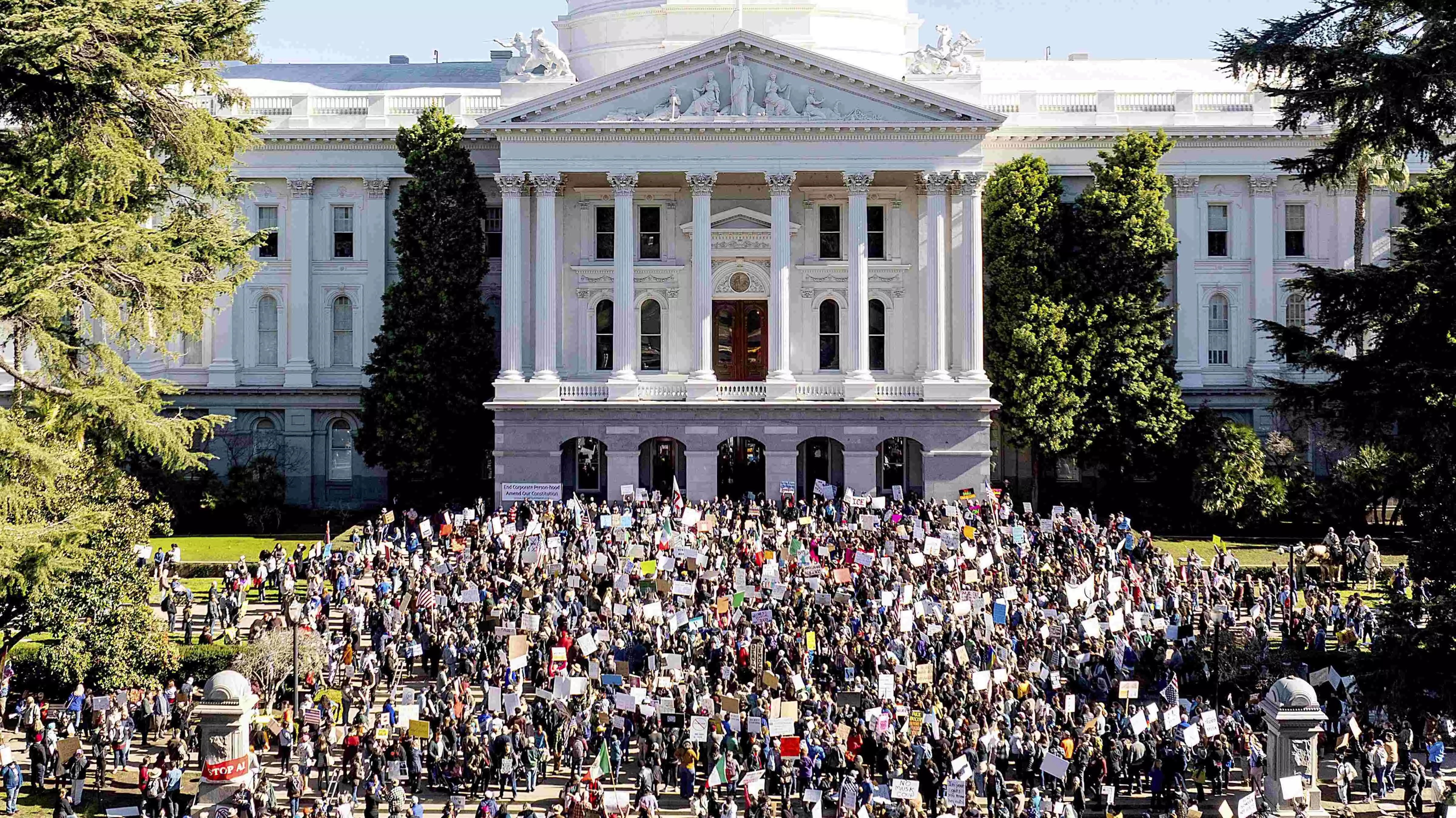 Protesters in cities across US rally against Trumps policies, Project 2025, Elon Musk Protesters in cities across US rally against Trumps policies, Project 2025, Elon Musk