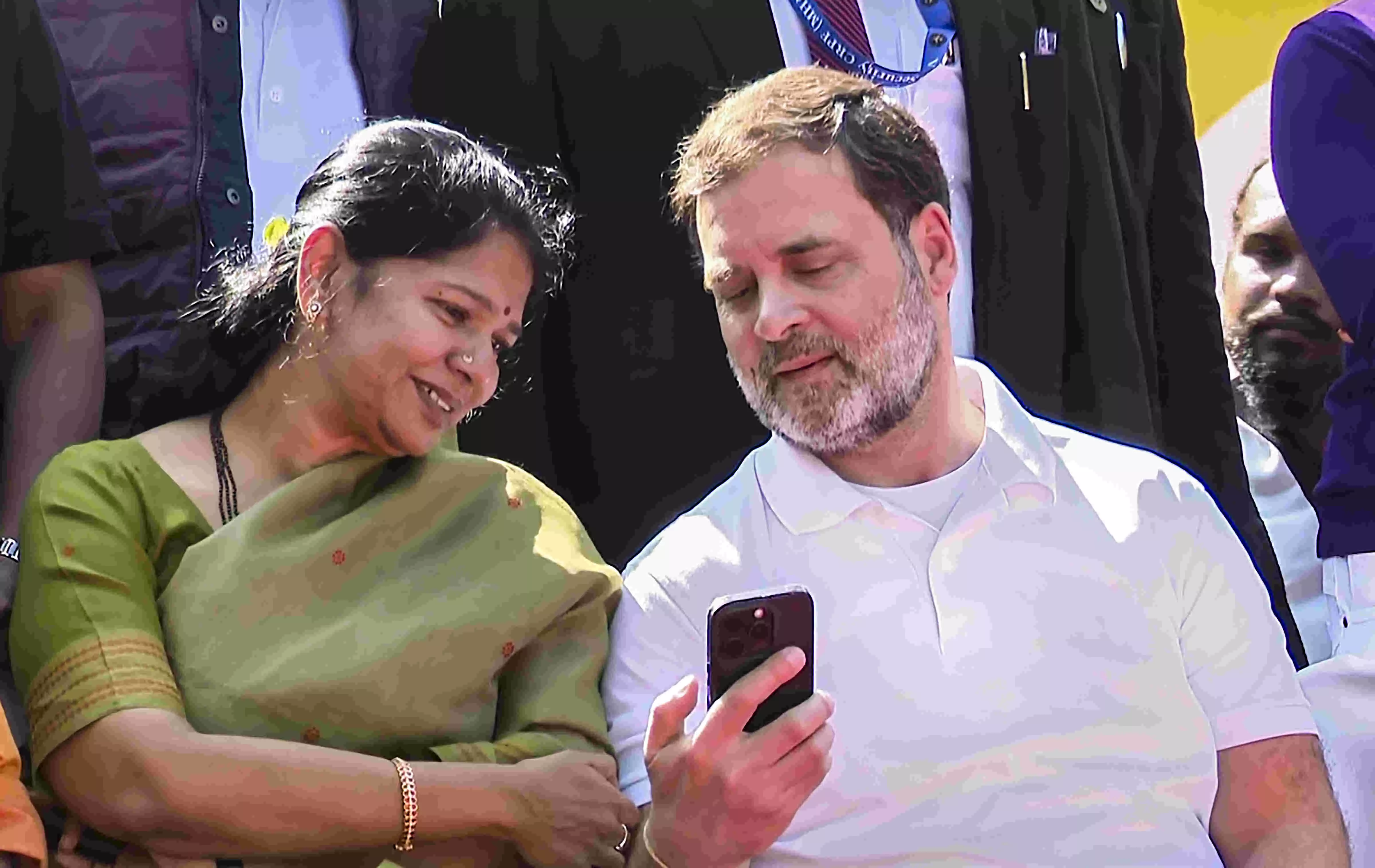 Attempt to push RSS agenda: Rahul slams govt at protest against draft UGC regulations