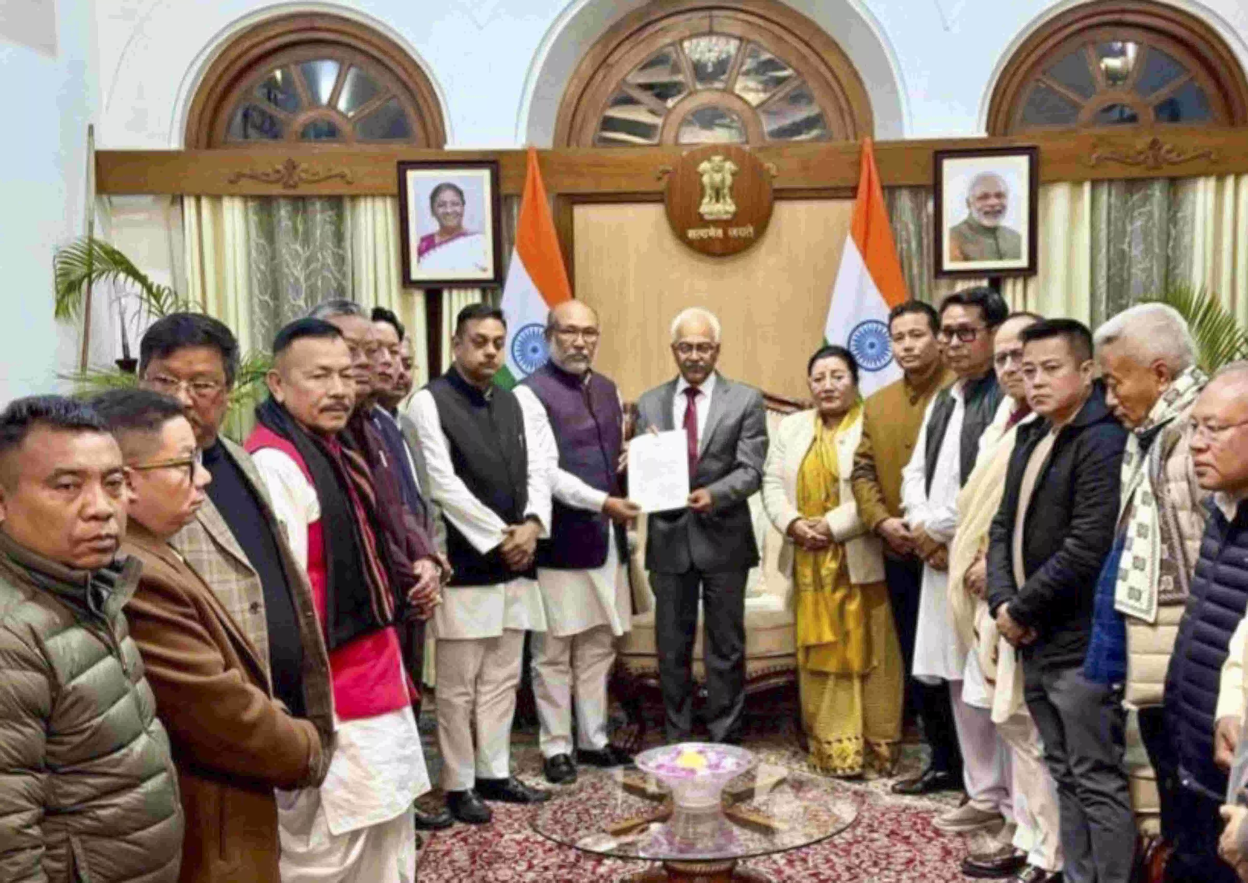 Manipur CM N Biren Singh resigns, guv asks him to continue till new arrangements Manipur CM N Biren Singh resigns, guv asks him to continue till new arrangements