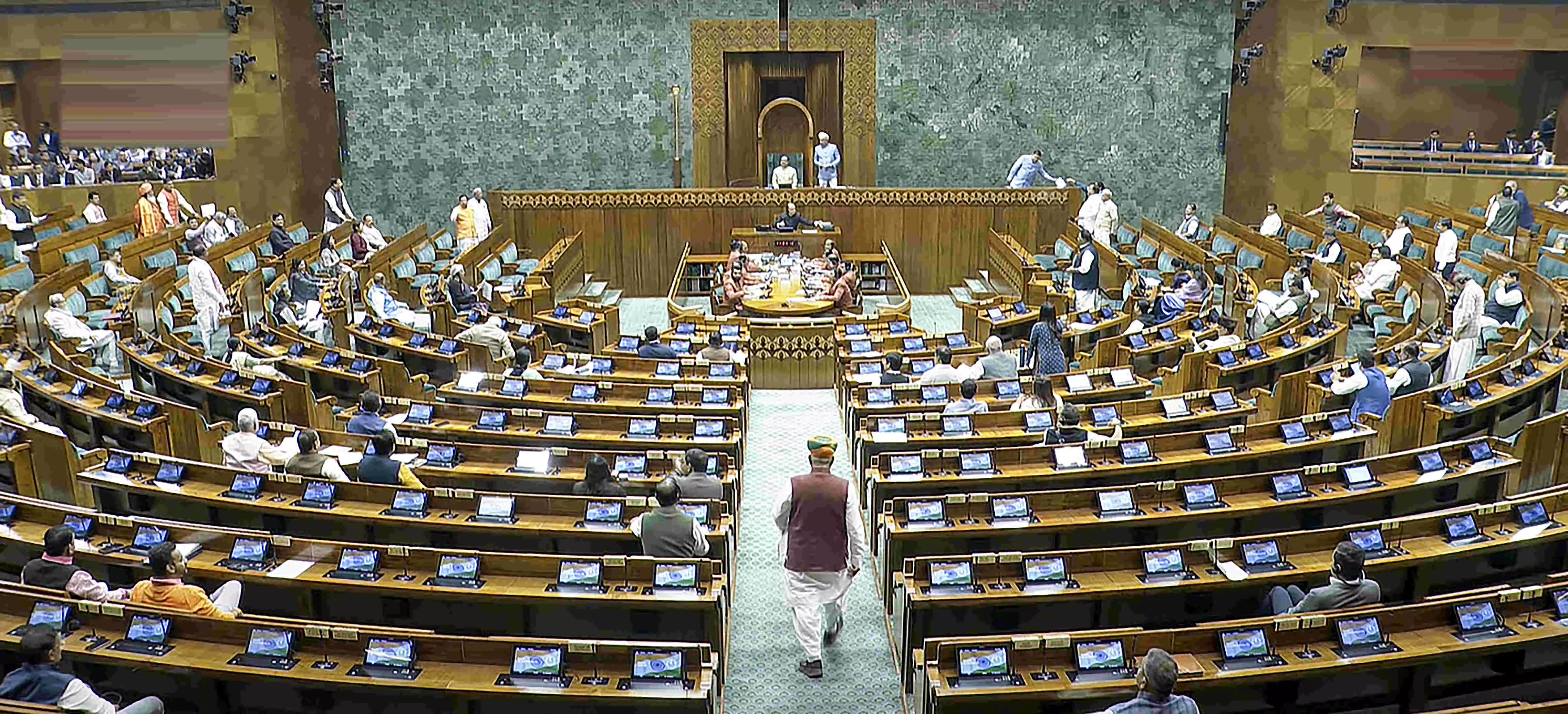 With BJP set for Delhi return, Modi, Modi chants fill Lok Sabha