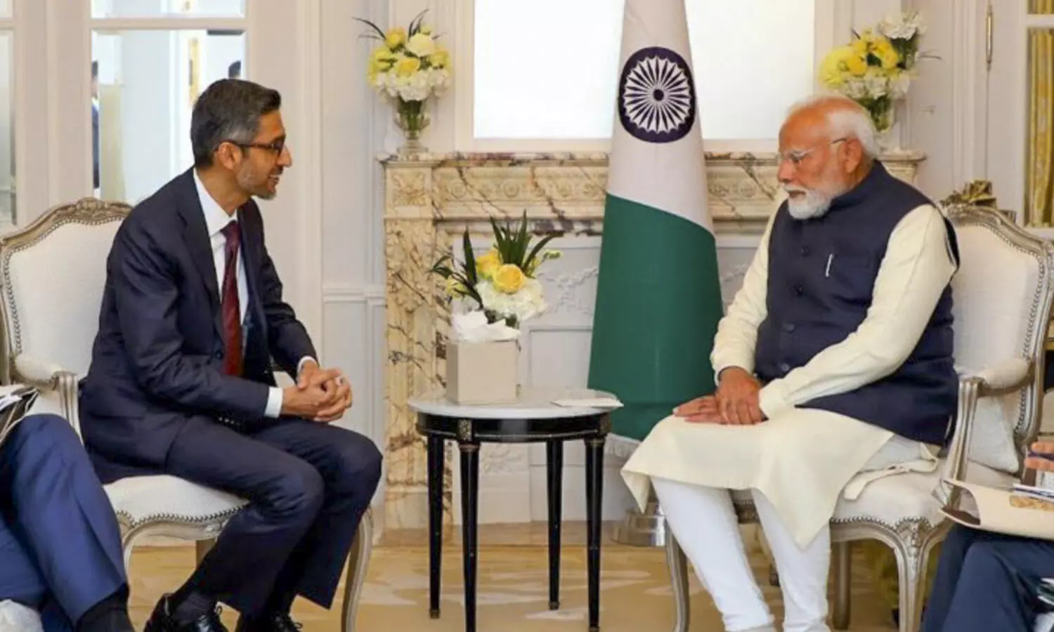 PM Modi meets Pichai in France, discusses India’s digital transformation’