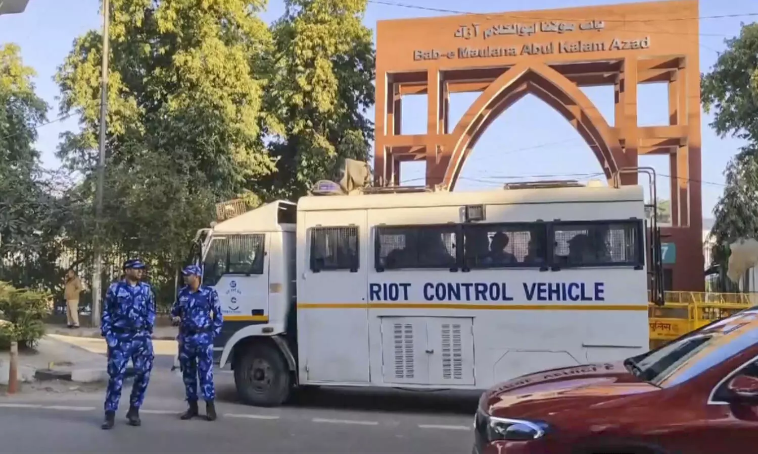 Security stepped up at Jamia, 10 students detained for protest