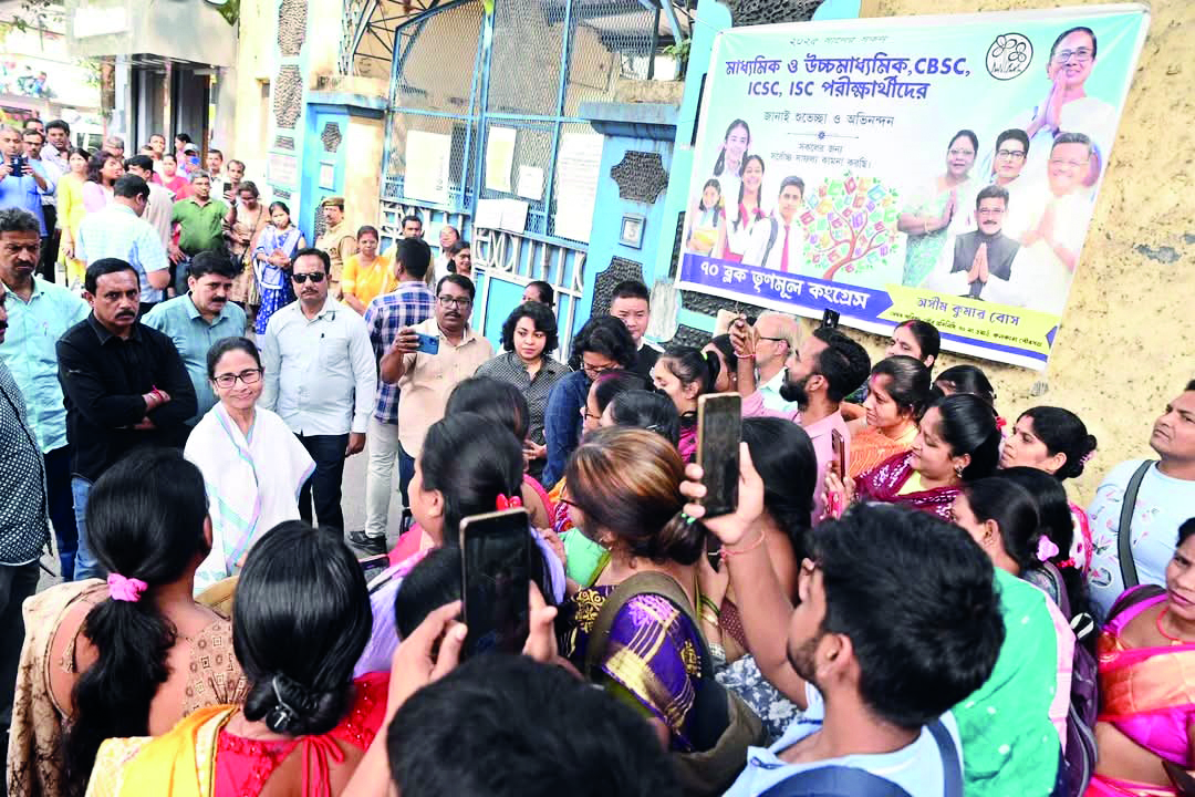 CM pays surprise visit to Madhyamik venue, extends ‘best wishes’ to students