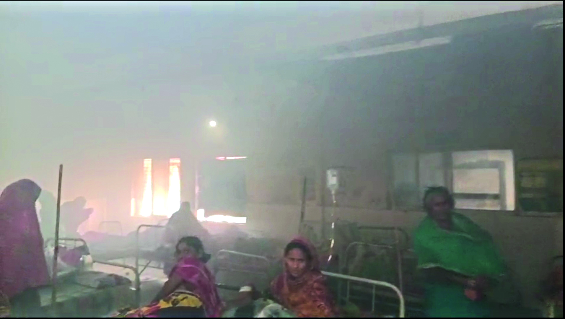 Sudden fire near Harishchandrapur Rural Hospital creates panic among patients, hosp staff