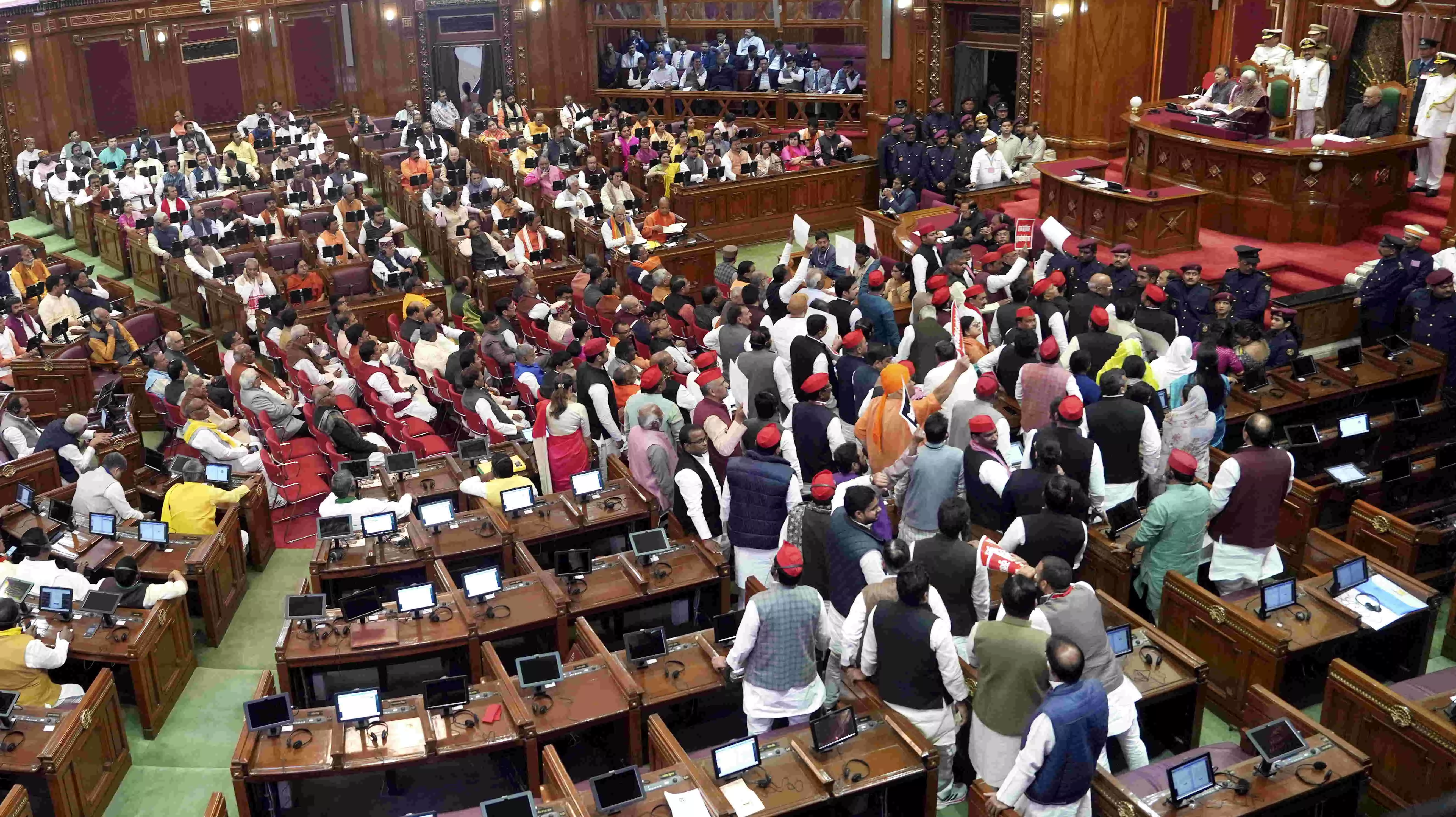Ruckus in UP Assembly during Governors address