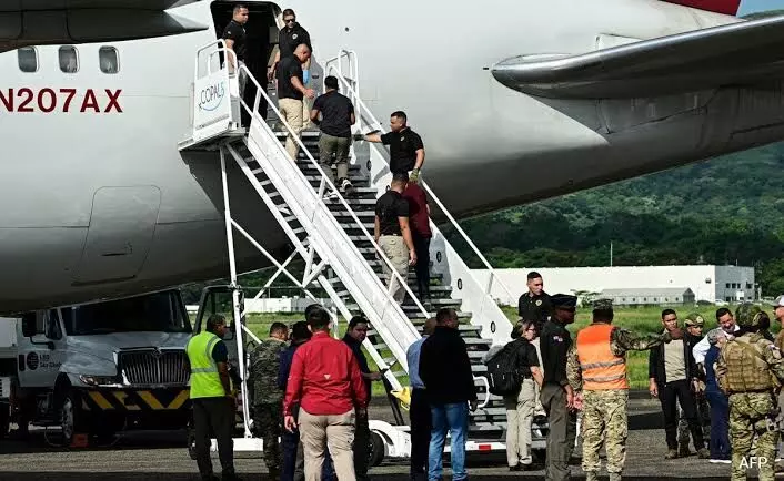 Indian deportees from US arrive in Panama; Embassy team gets consular access Indian deportees from US arrive in Panama; Embassy team gets consular access