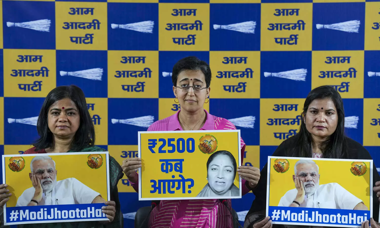 AAP questions why Rs 2,500 financial aid not approved in first Delhi Cabinet meeting