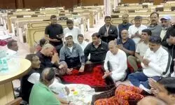 Congress MLAs continue dharna in Rajasthan Assembly over suspension of 6 MLAs Congress MLAs continue dharna in Rajasthan Assembly over suspension of 6 MLAs