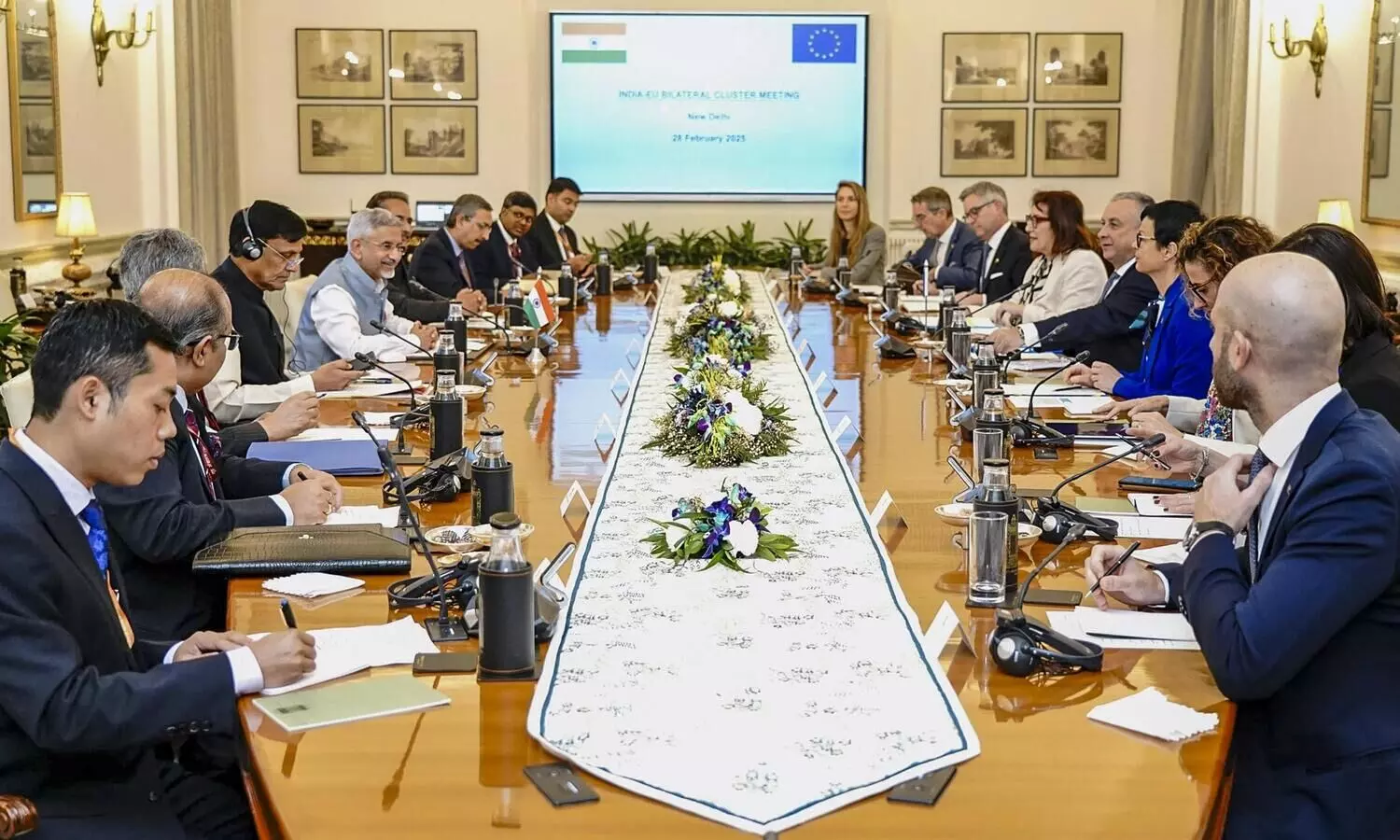 India, EU hold bilateral cluster meeting, discuss connectivity, IMEC, security
