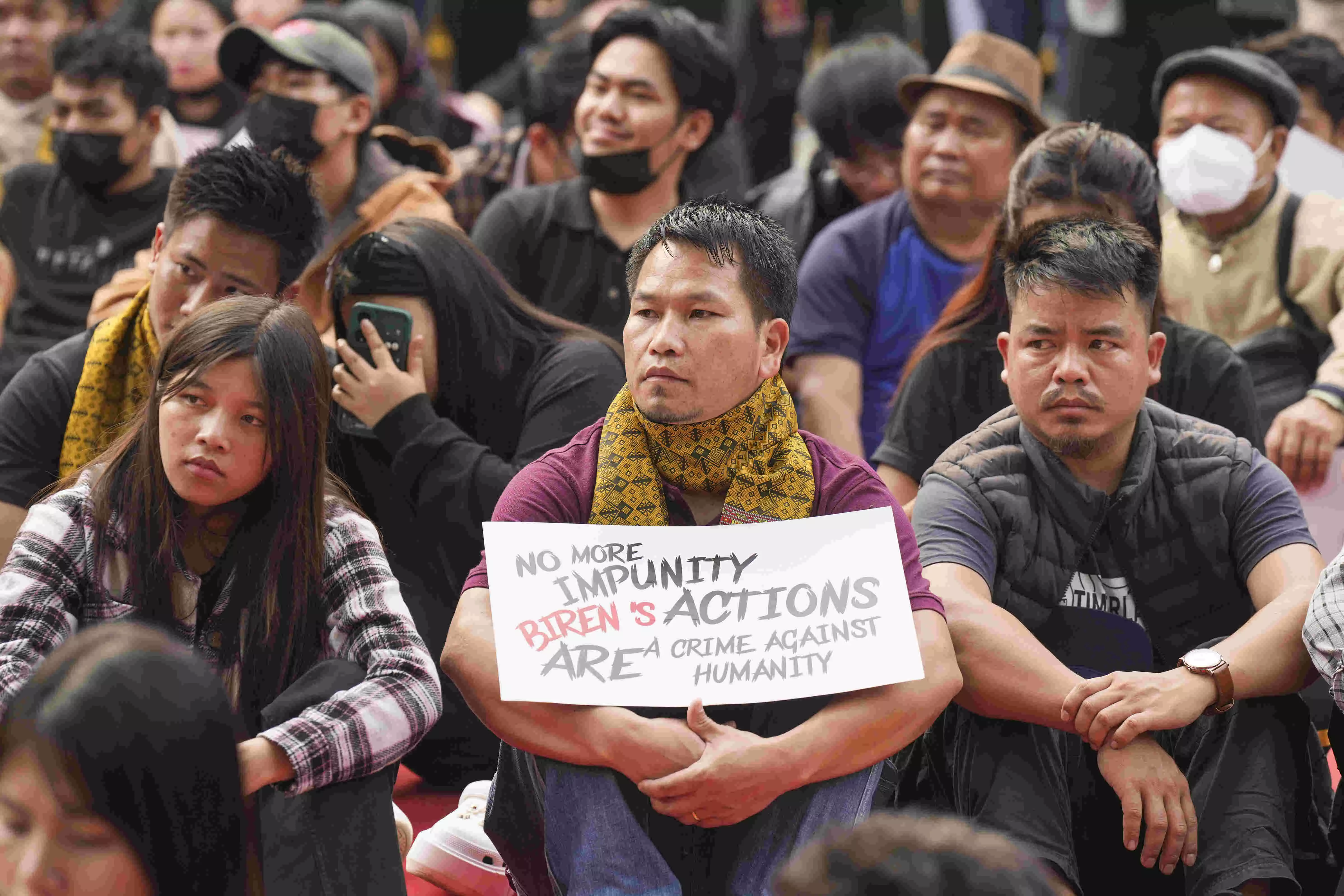 Kuki-Zo groups from Manipur stage demonstration, demand separate Union Territory Kuki-Zo groups from Manipur stage demonstration, demand separate Union Territory