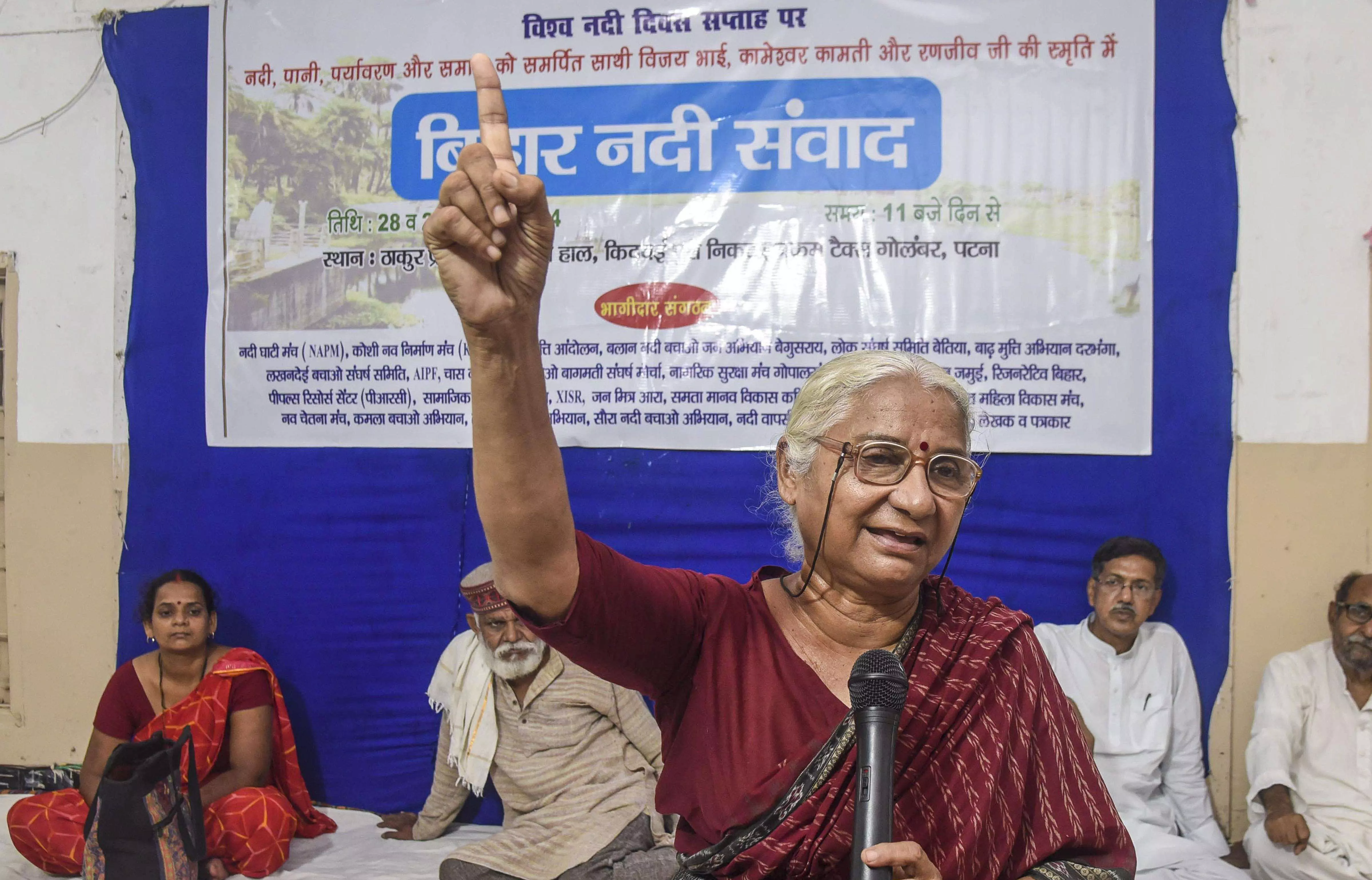 Police ask Medha Patkar to leave activists home in Hyderabad citing law and order concerns Police ask Medha Patkar to leave activists home in Hyderabad citing law and order concerns