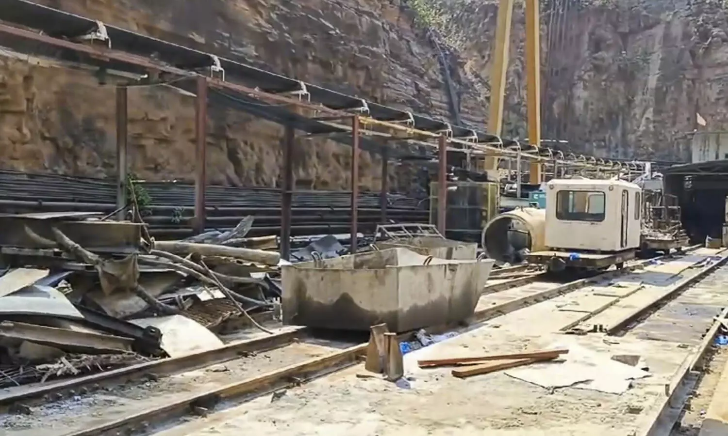 Robots deployed to rescue seven trapped in collapsed SLBC tunnel