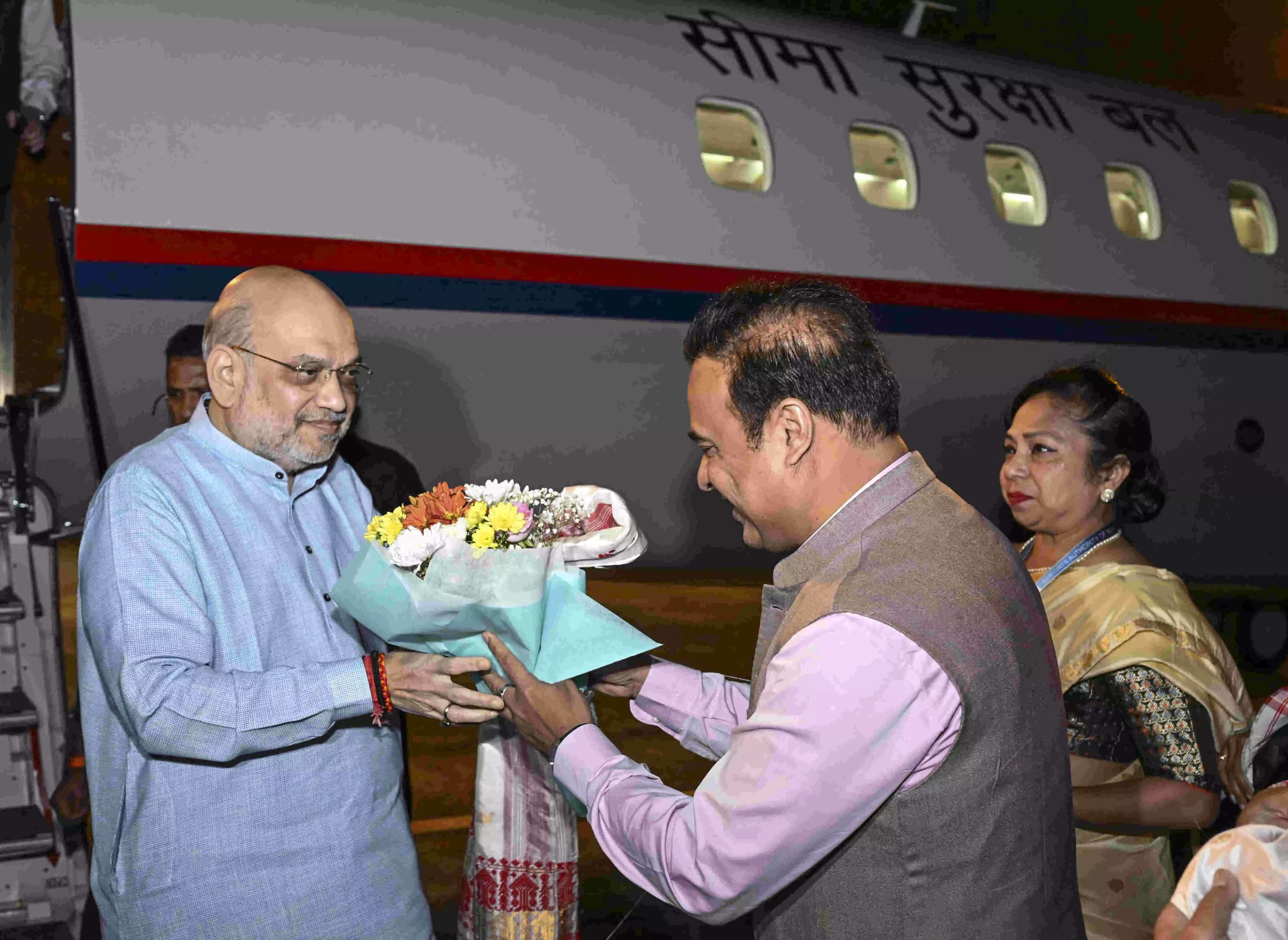 Amit Shah reaches Assam for three-day visit Amit Shah reaches Assam for three-day visit