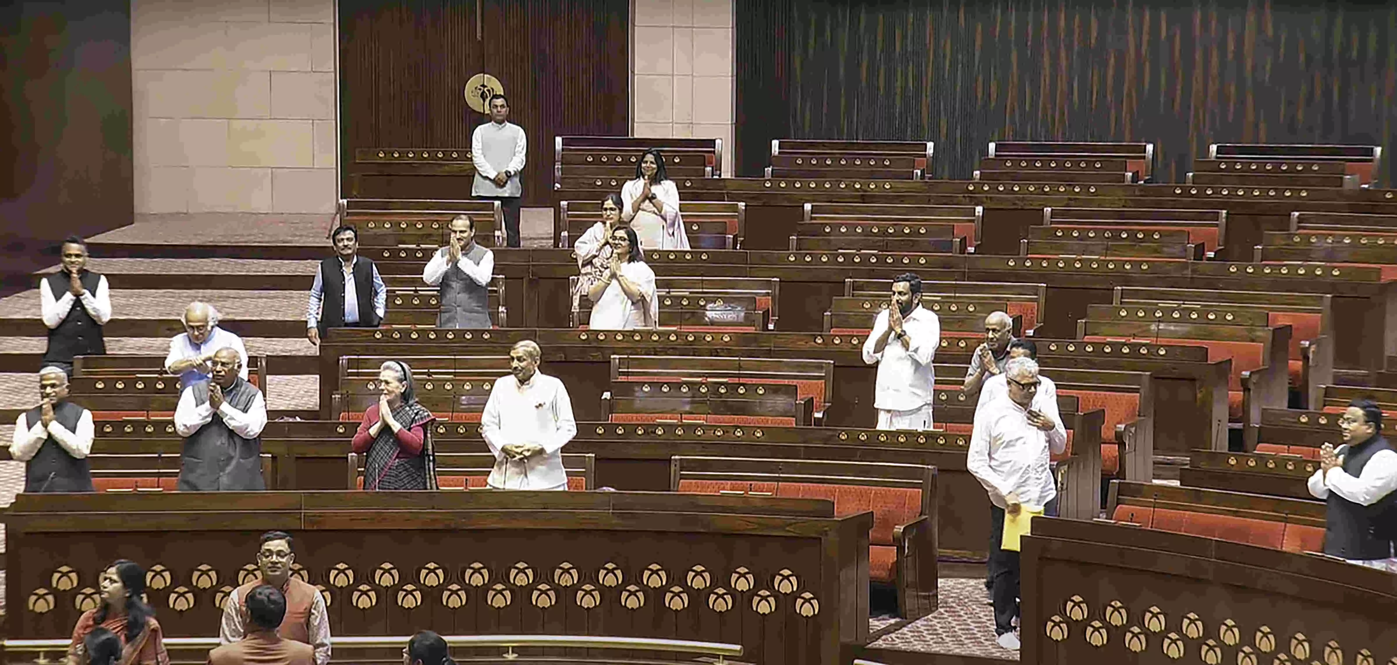 Oppn walks out of Rajya Sabha after discussion on duplicate voter ID disallowed