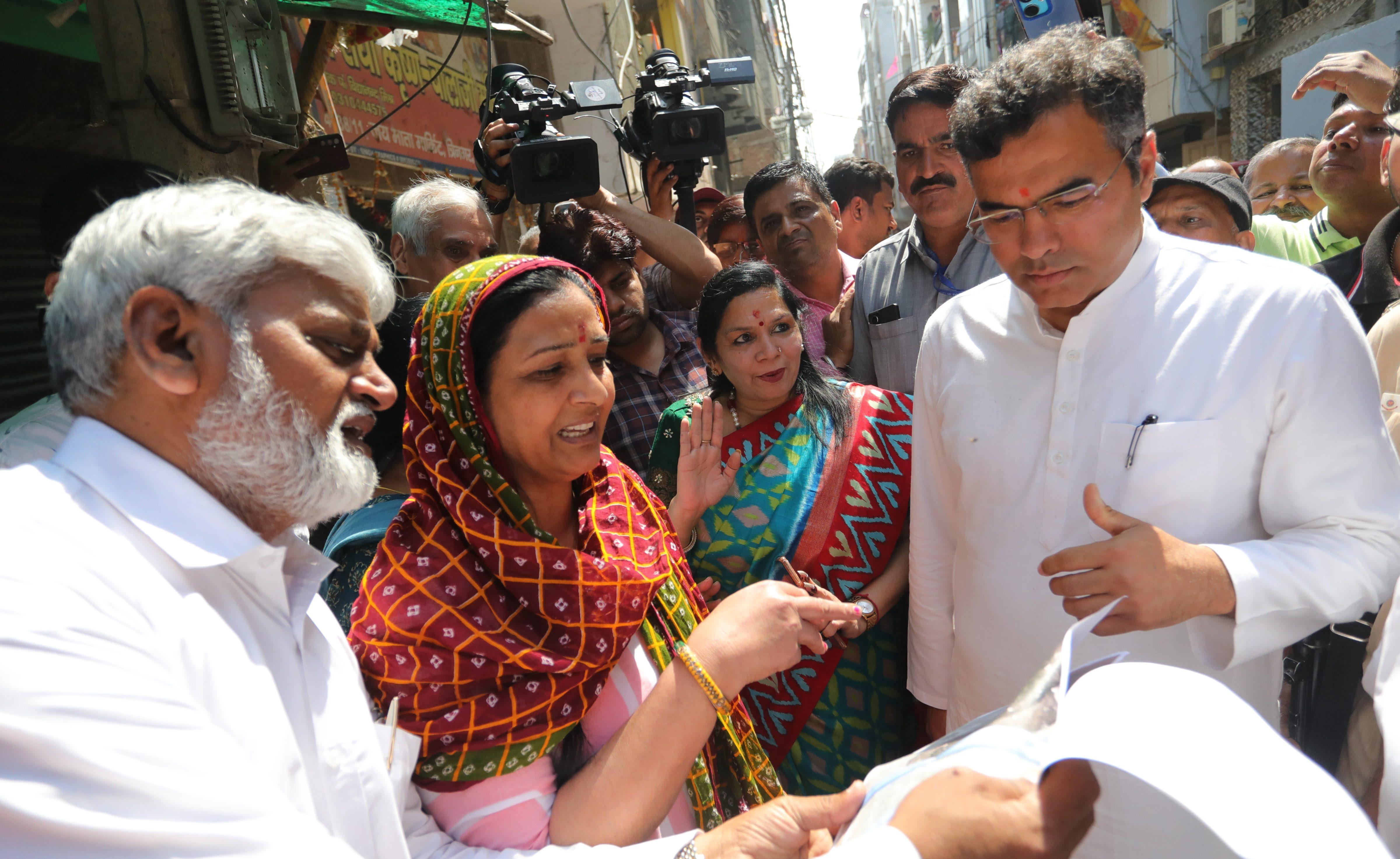 Delhi PWD Minister Parvesh Verma inspects drainage projects, launches new helpline for complaints