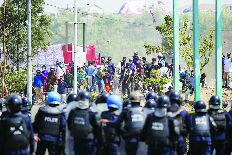 Curfew lifted in Kathmandu, over 100 pro-king demonstrators held