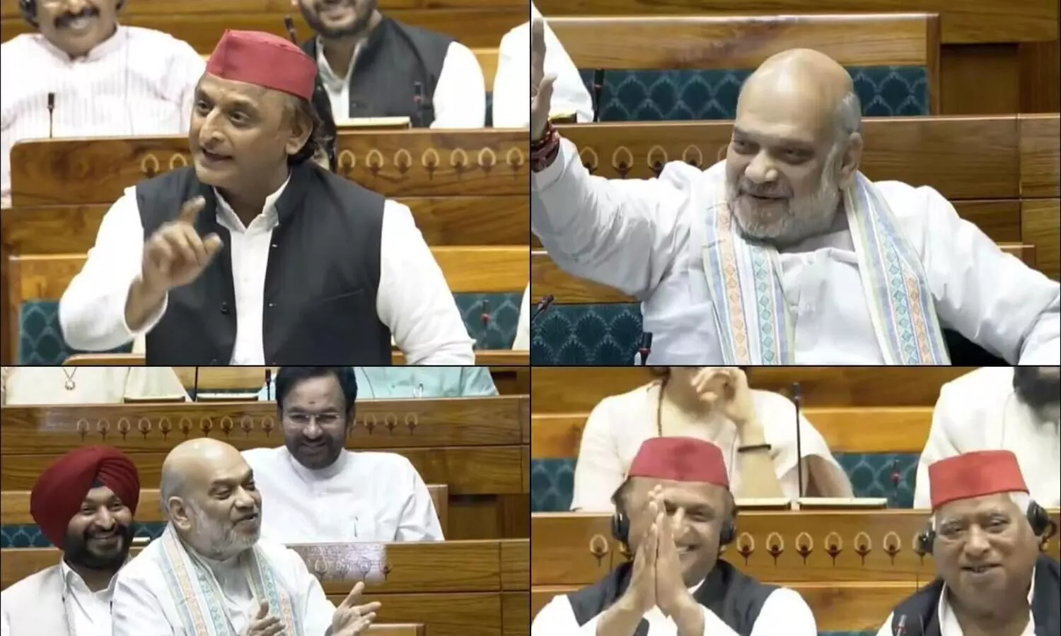 Amit Shah & Akhilesh Yadav’s lighter exchange in LS over party president