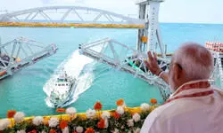 PM Narendra Modi inaugurates new Pamban bridge in TN